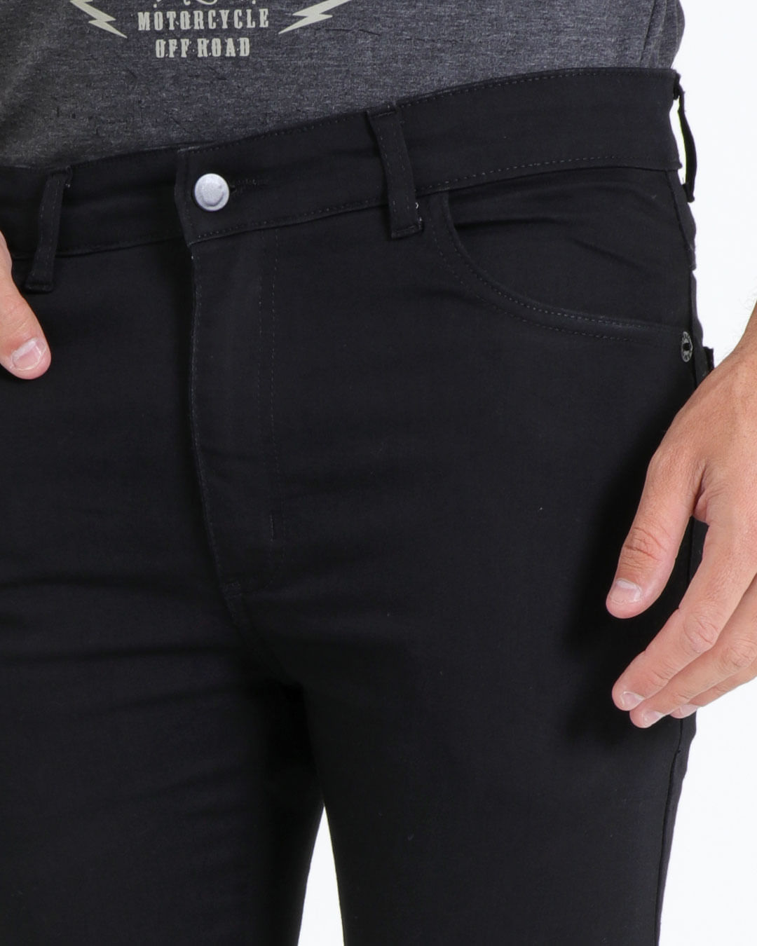Calca-Jeans-Masculina-Elastano-Preto