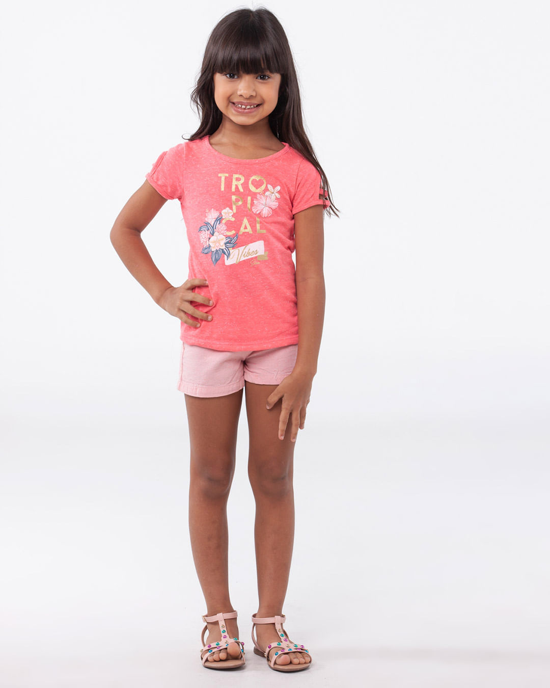 Blusa-Infantil-Malha-Tropical-Floral-Rosa