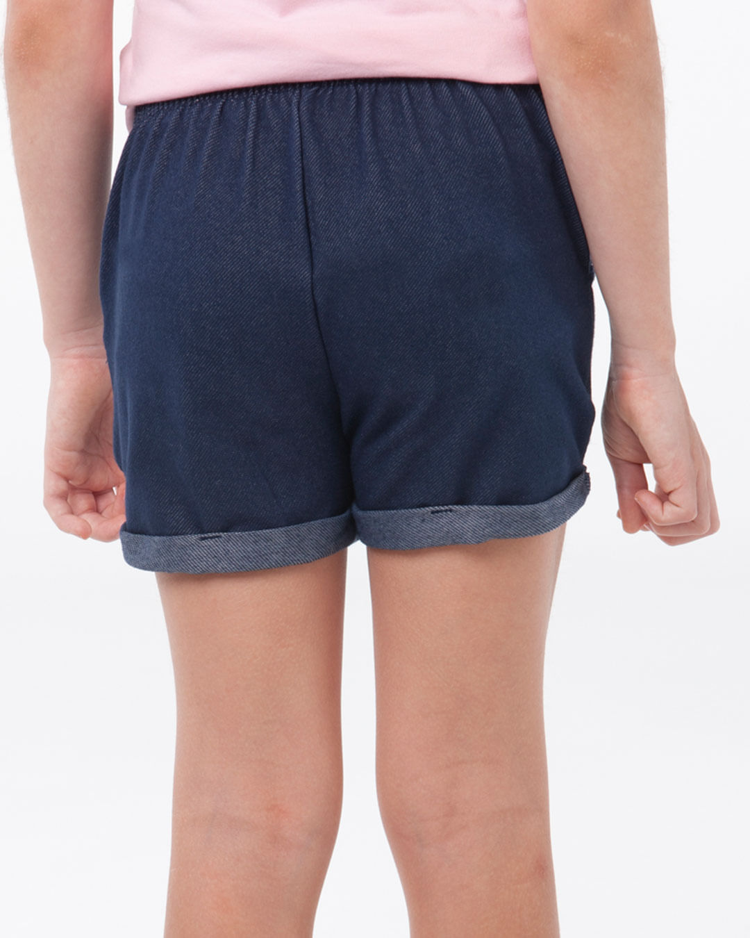 Short-Jeans-Infantil-Cordao-Barra-Dobrada-Azul-Escuro