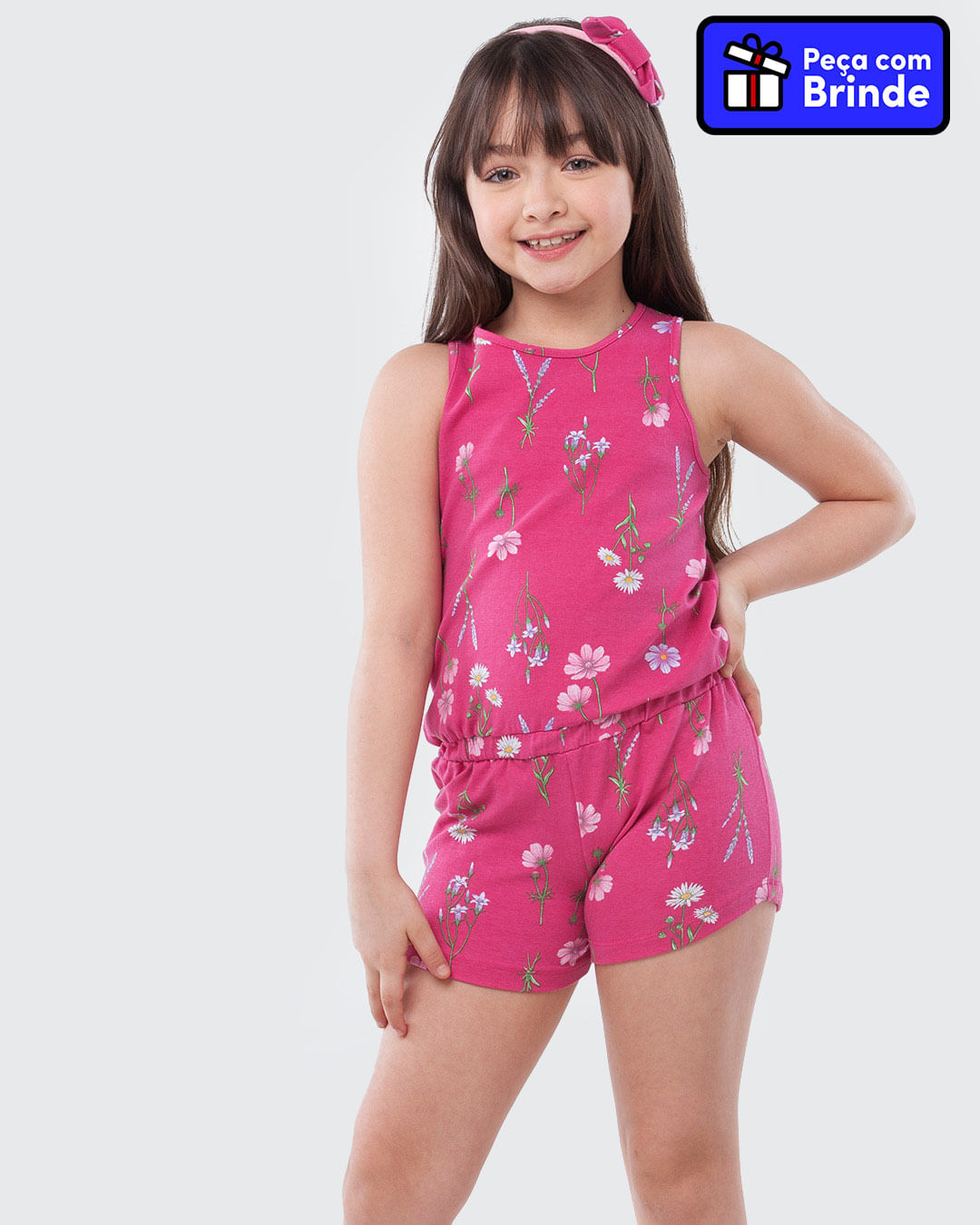 Macaquinho-Infantil-Regata-Floral-Brinde-Tiara-Rosa-Pink