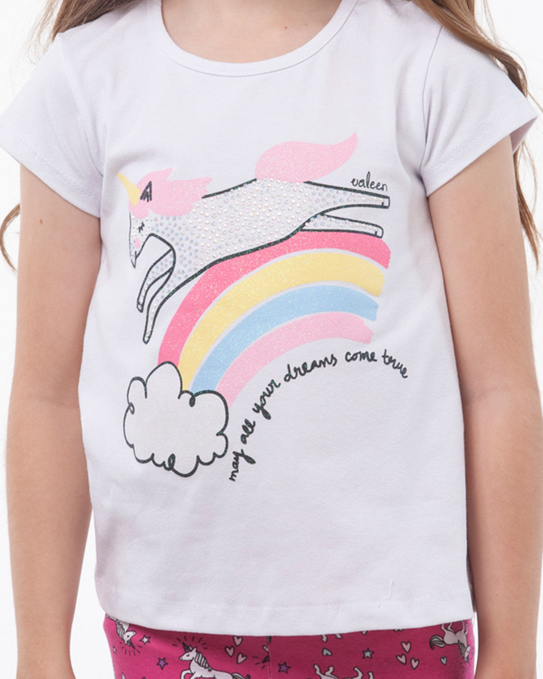 Conjunto-Infantil-Manga-Curta-Calca-Unicornio-Branco