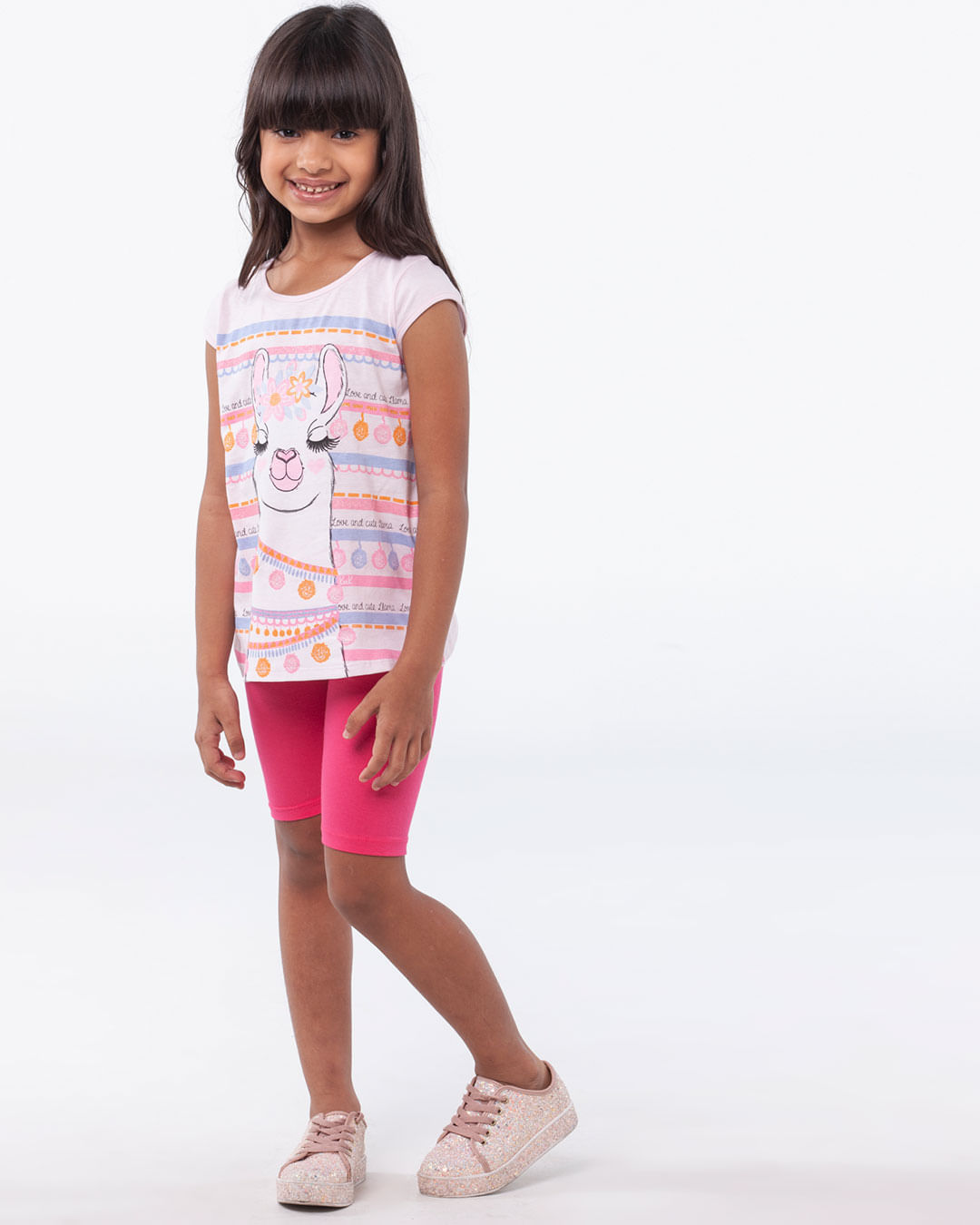 Conjunto-Infantil-Lhama-Malha-E-Algodao-Rosa