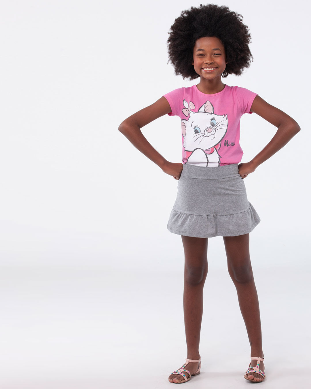 Blusa-Infantil-Gata-Marie-Disney-Rosa