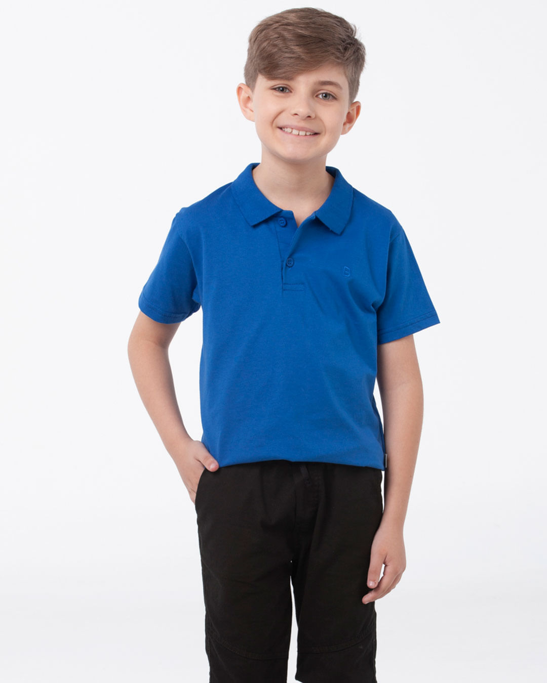 Polo-Infantil-Basica-Lisa-Azul