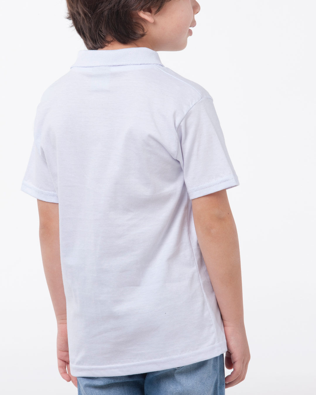 Polo-Infantil-Basica-Lisa-Malha-Branco