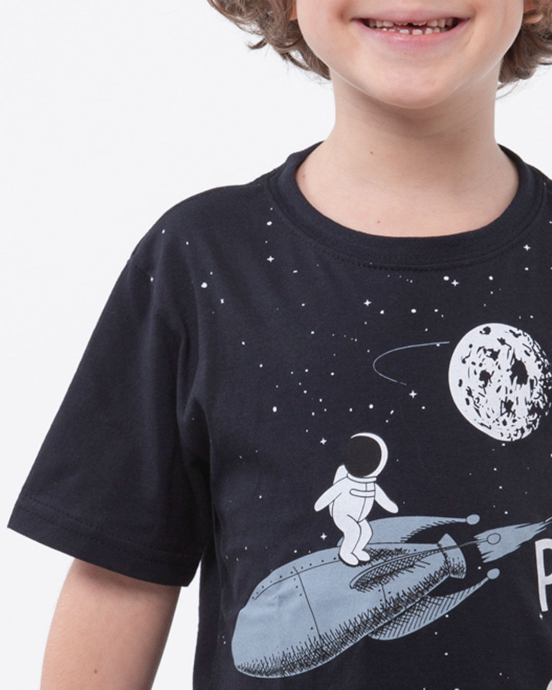 Camiseta-Infantil-Malha-Space-Preta