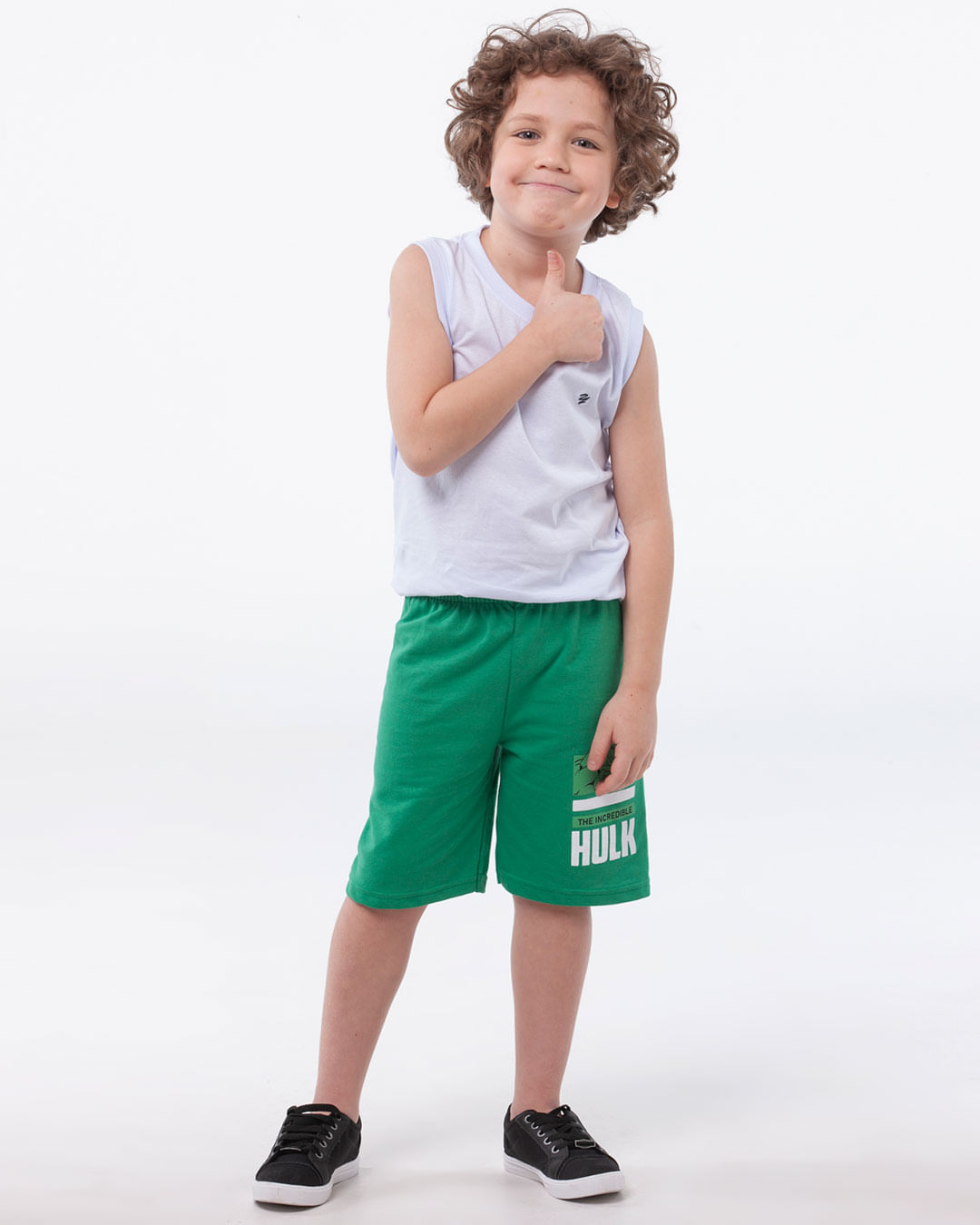 Bermuda-Infantil-Moletom-Hulk-Marvel-Verde