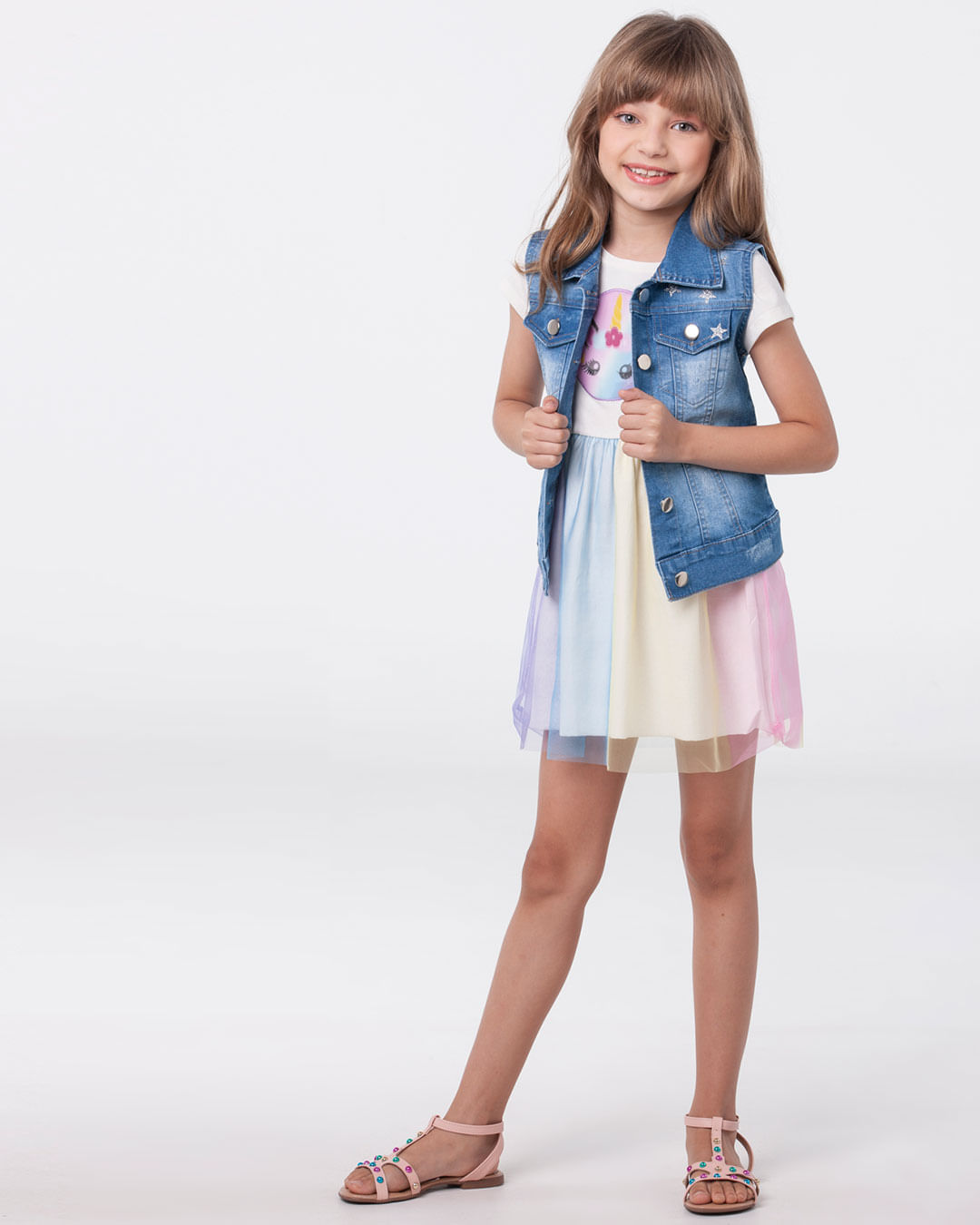 Colete-Jeans-Infantil-Brilho-Estrelas-Azul