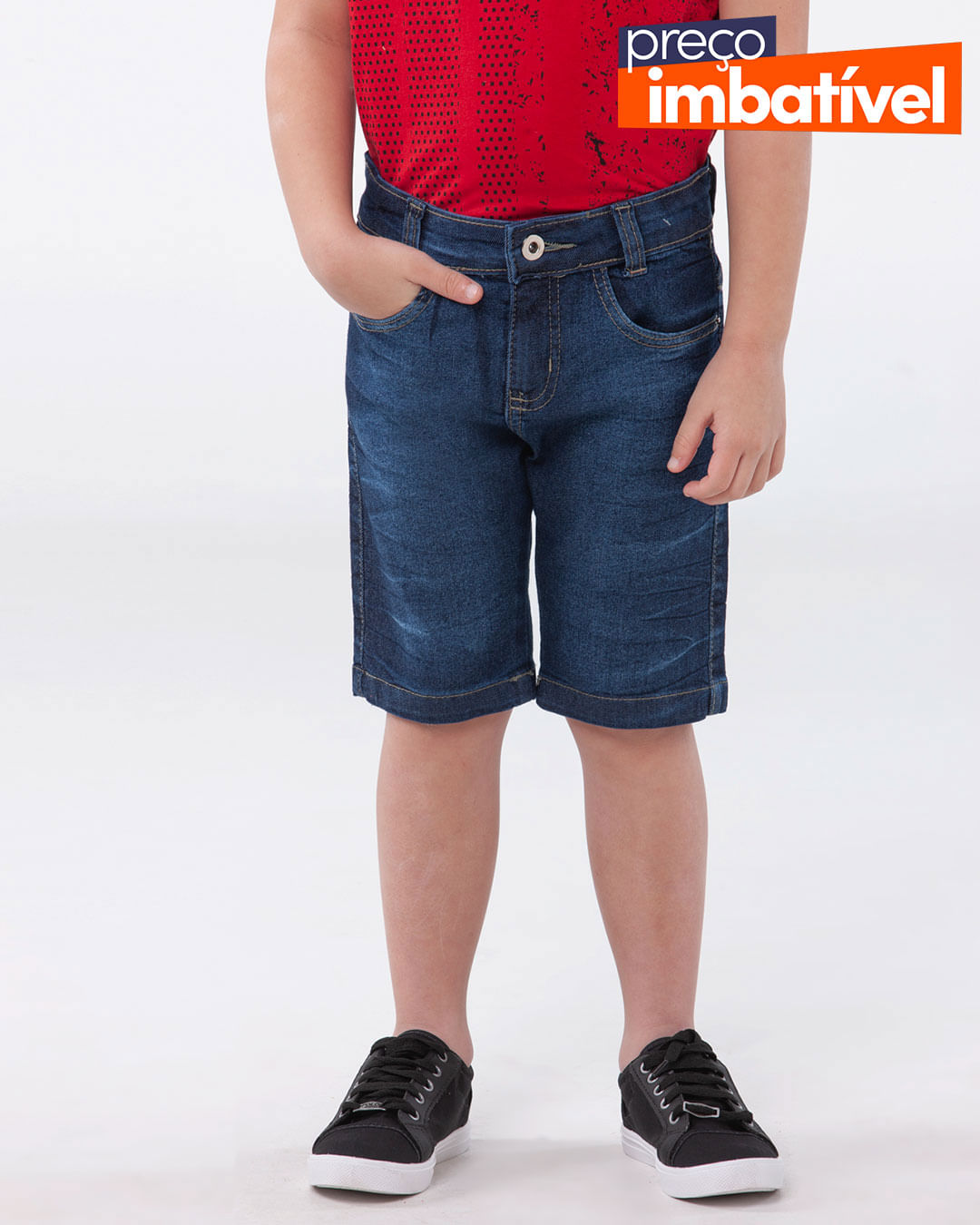 Bermuda-Jeans-Infantil-Azul-Escuro