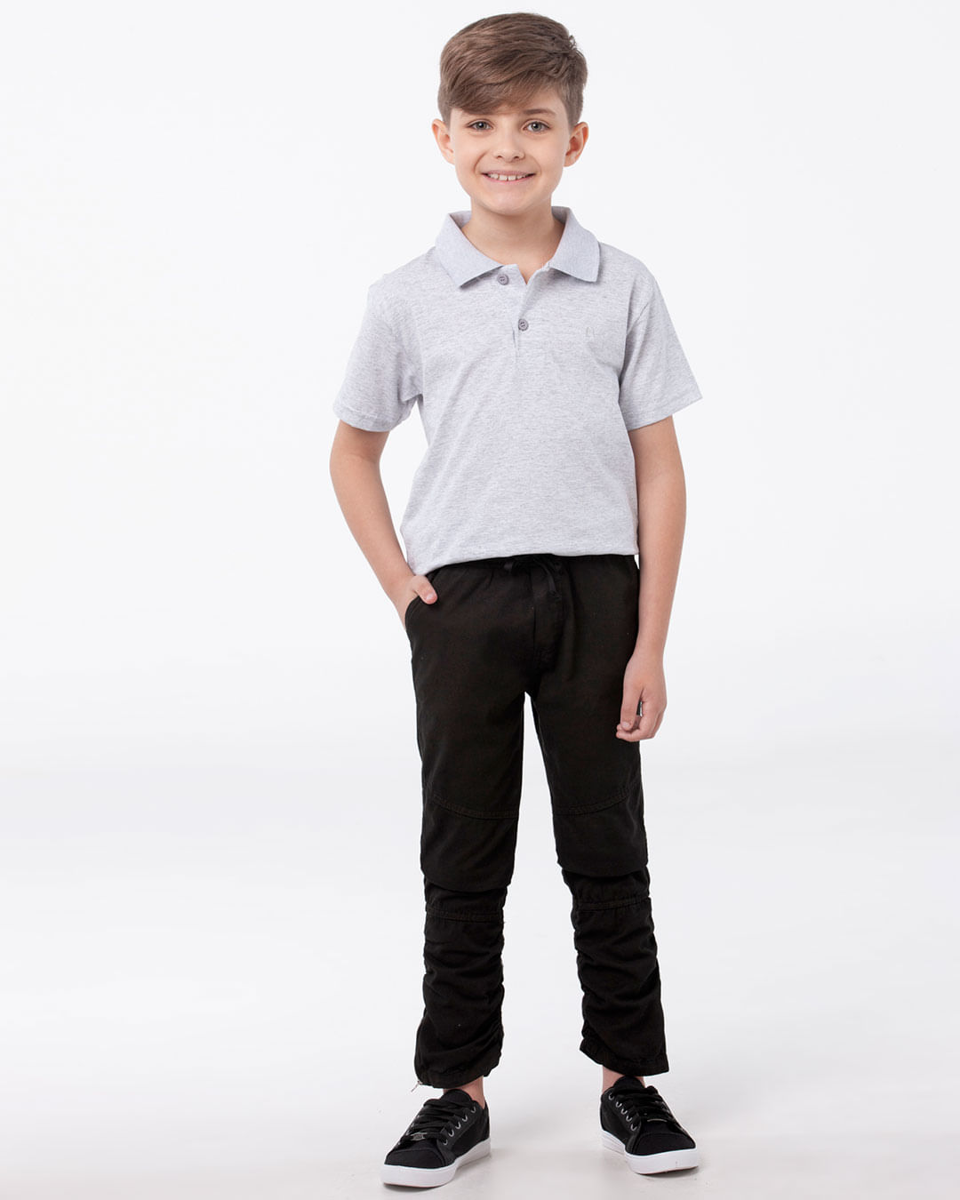 Calca-Infantil-Sarja-Ziper-Barra-Preto