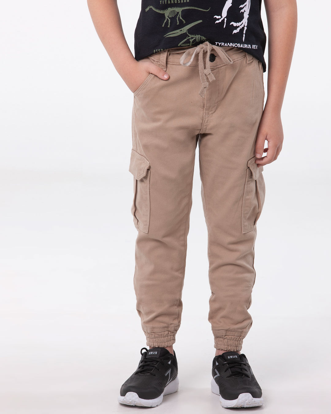 Calca-Infantil-Jogger-Cargo-Bege