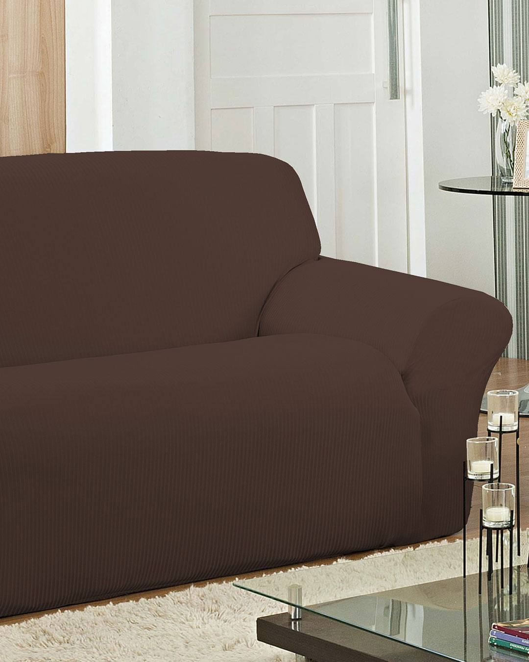Capa-Para-Sofa-2-Lugares-Malha-Canelada-Marrom