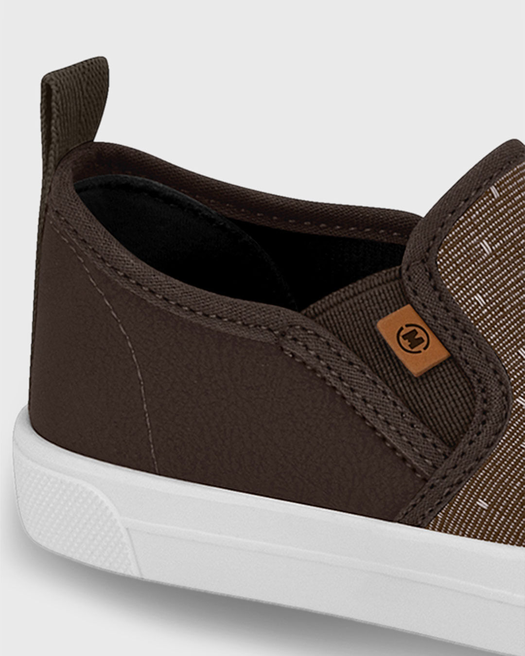 Tenis-Infantil-Slip-On-Padronagem-Molekinho-Marrom