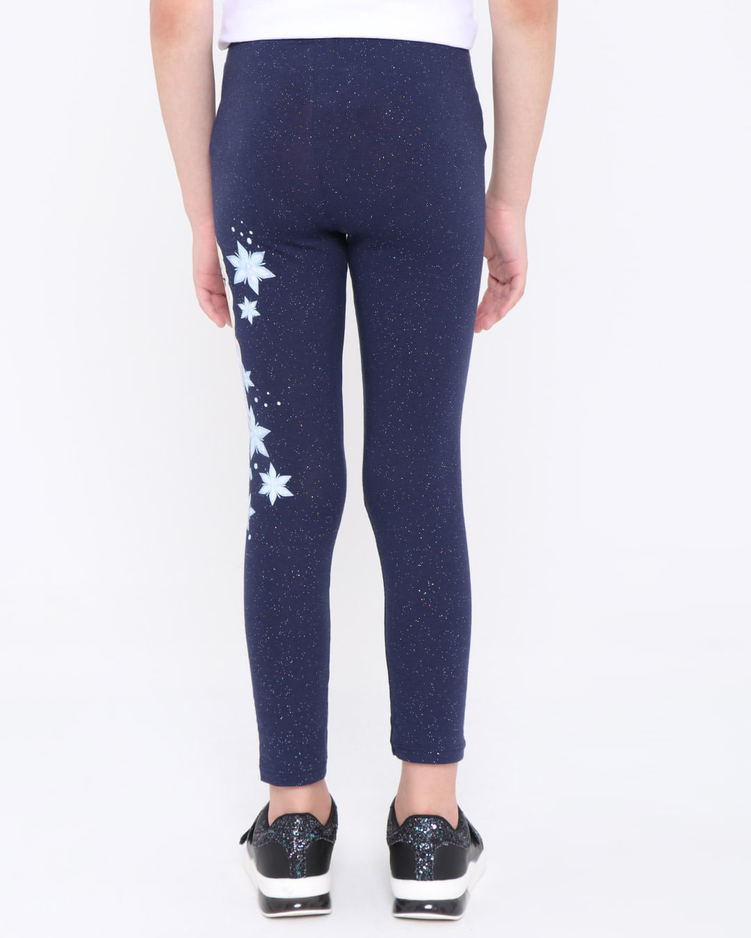Calca-Legging-Infantil-Com-Brilho-Frozen-Disney-Azul-Marinho