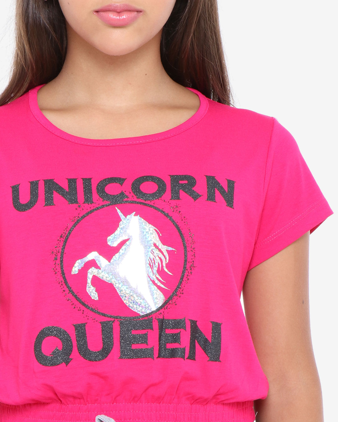 Blusa-Juvenil-Cropped-Unicornio-Rosa-Pink