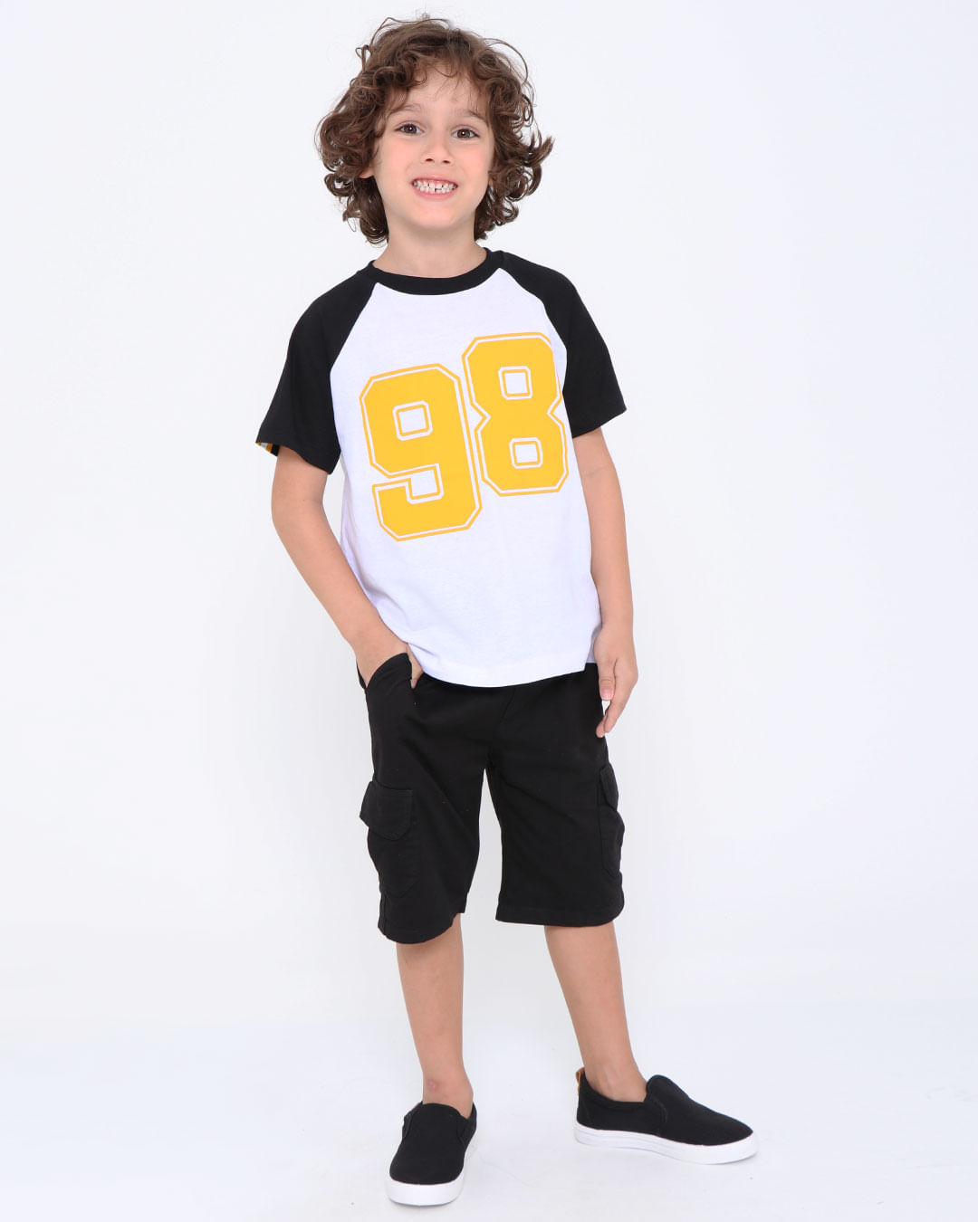 Camiseta-Infantil-Raglan-College-Branca
