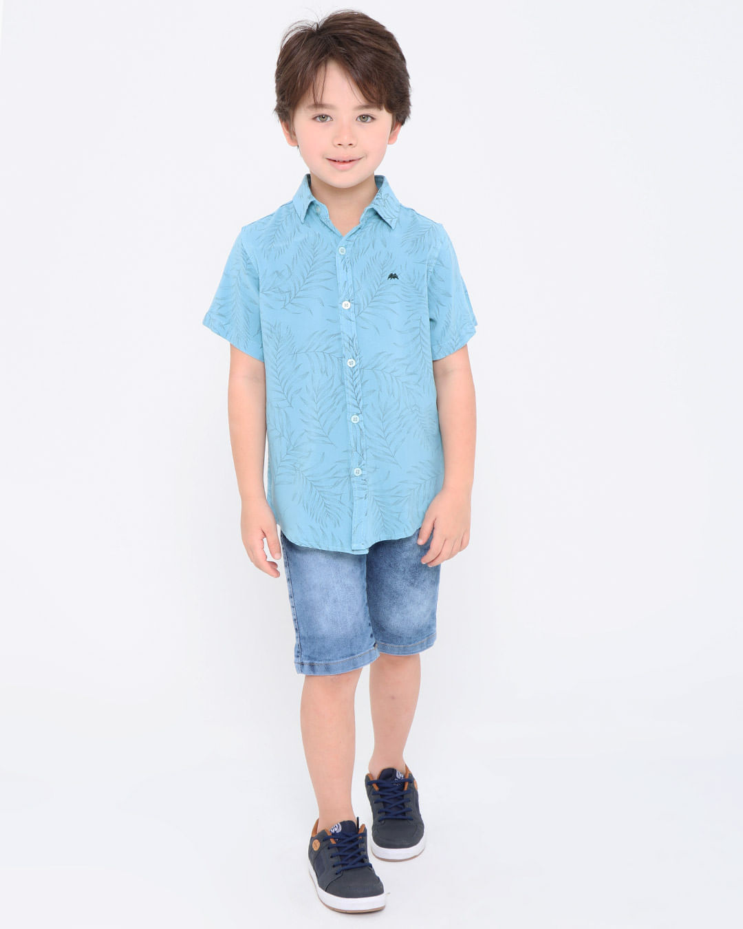 Camisa-Infantil-Leve-Floral-Azul