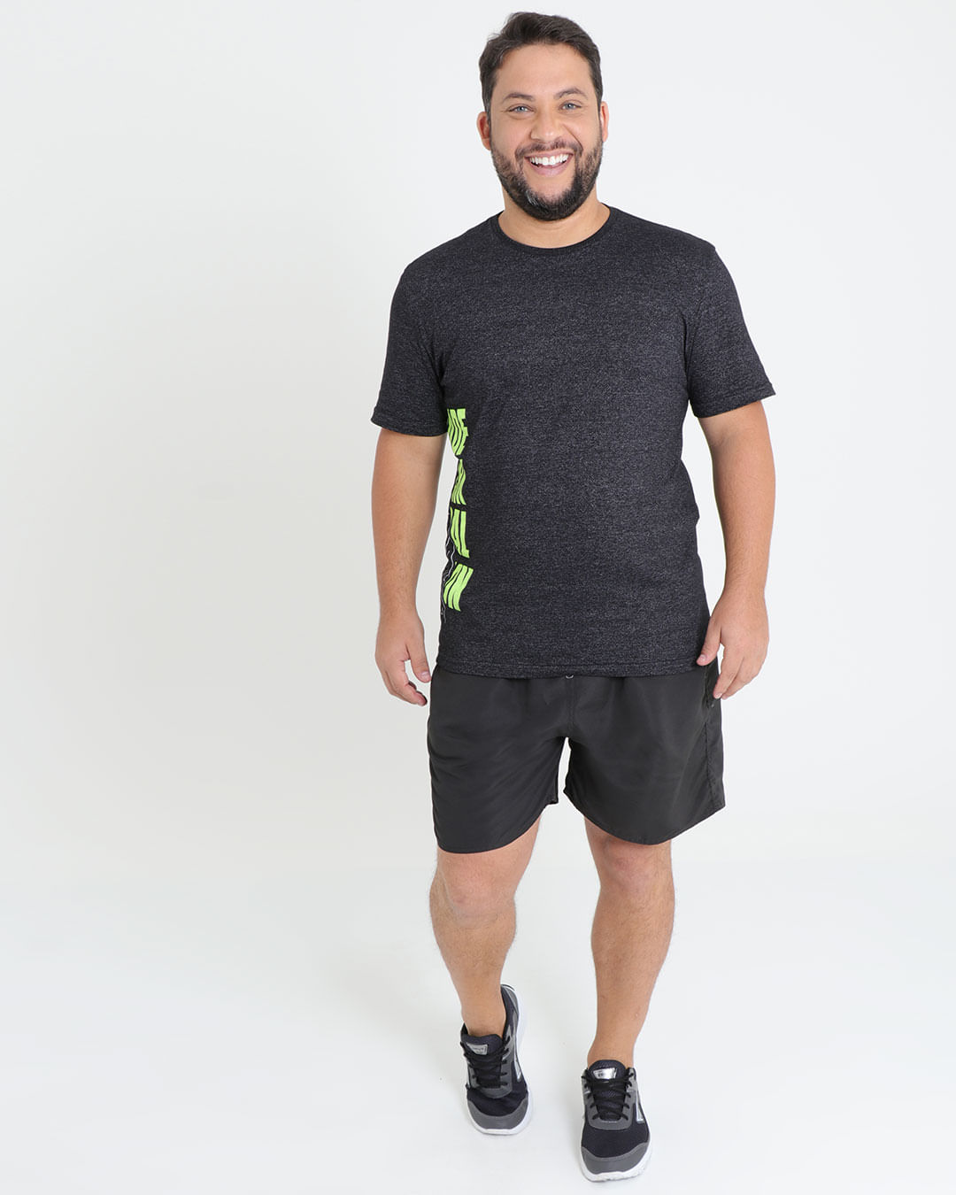 Bermuda-Masculina-Lisa-Preta