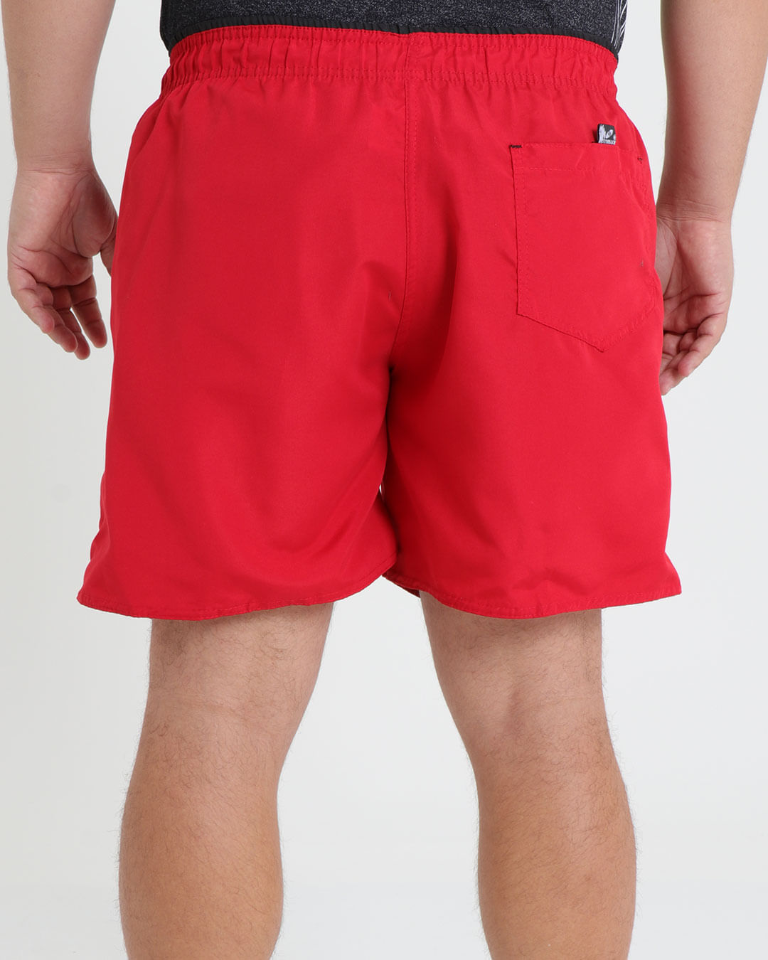 Bermuda-Masculina-Lisa-Vermelha