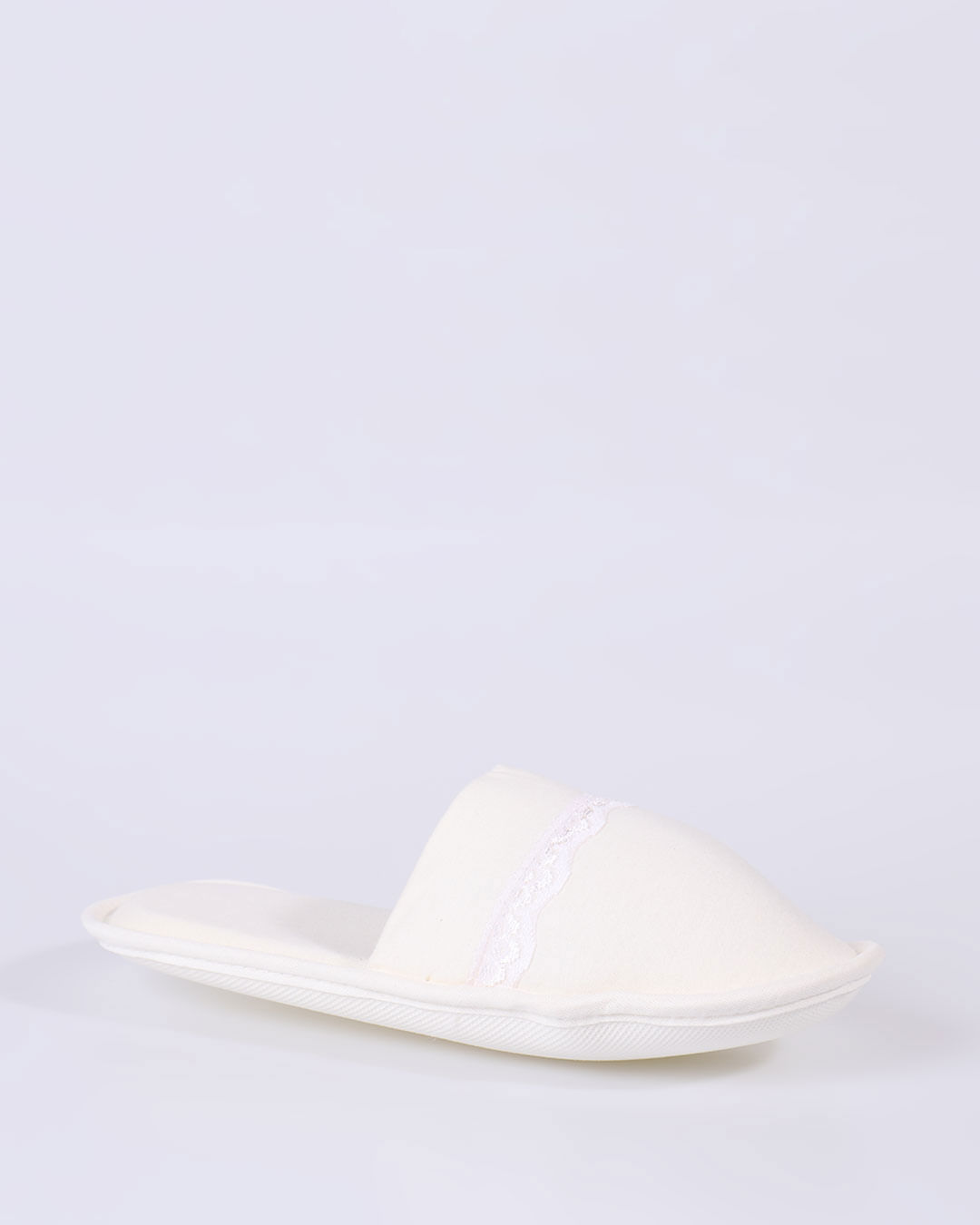 Chinelo-De-Quarto-Liso-Renda-Off-White