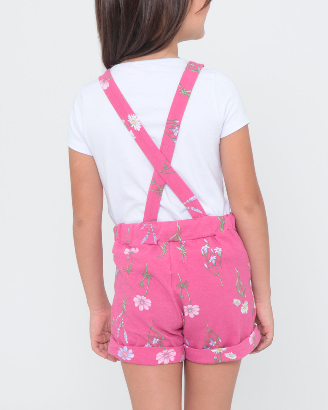 Jardineira-Infantil-Flores-Rosa