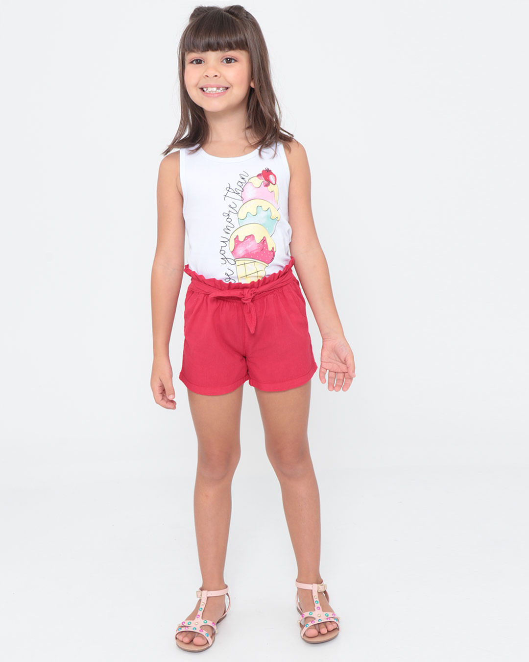 Regata-Infantil-Estampada-Sorvete-Branca