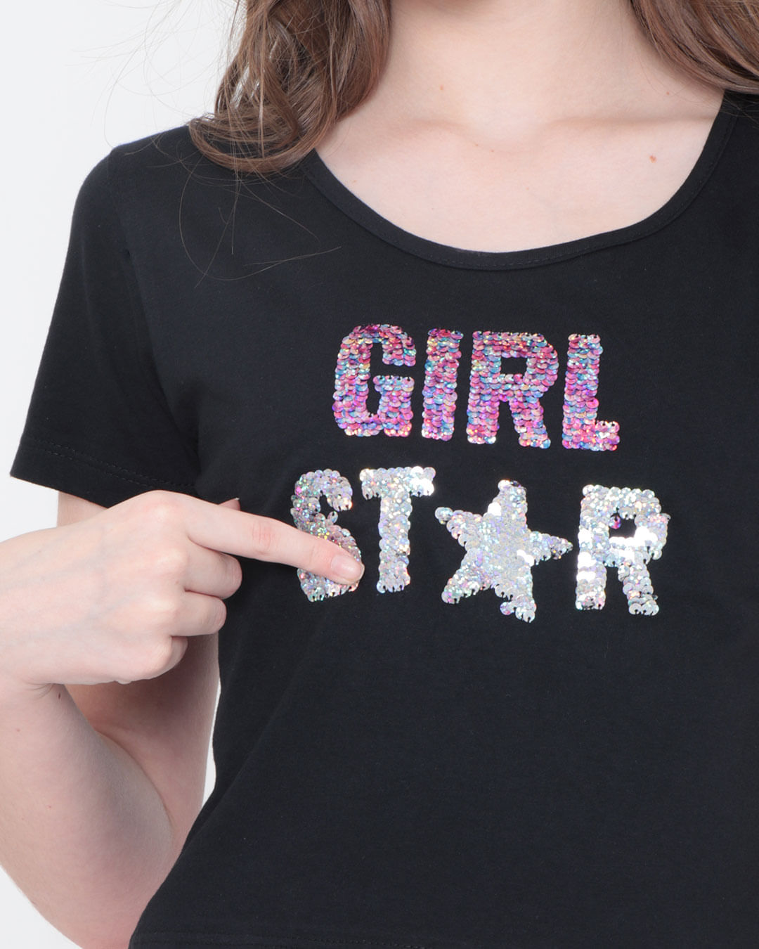 Blusa-Juvenil-Paetes-Cropped-Preta
