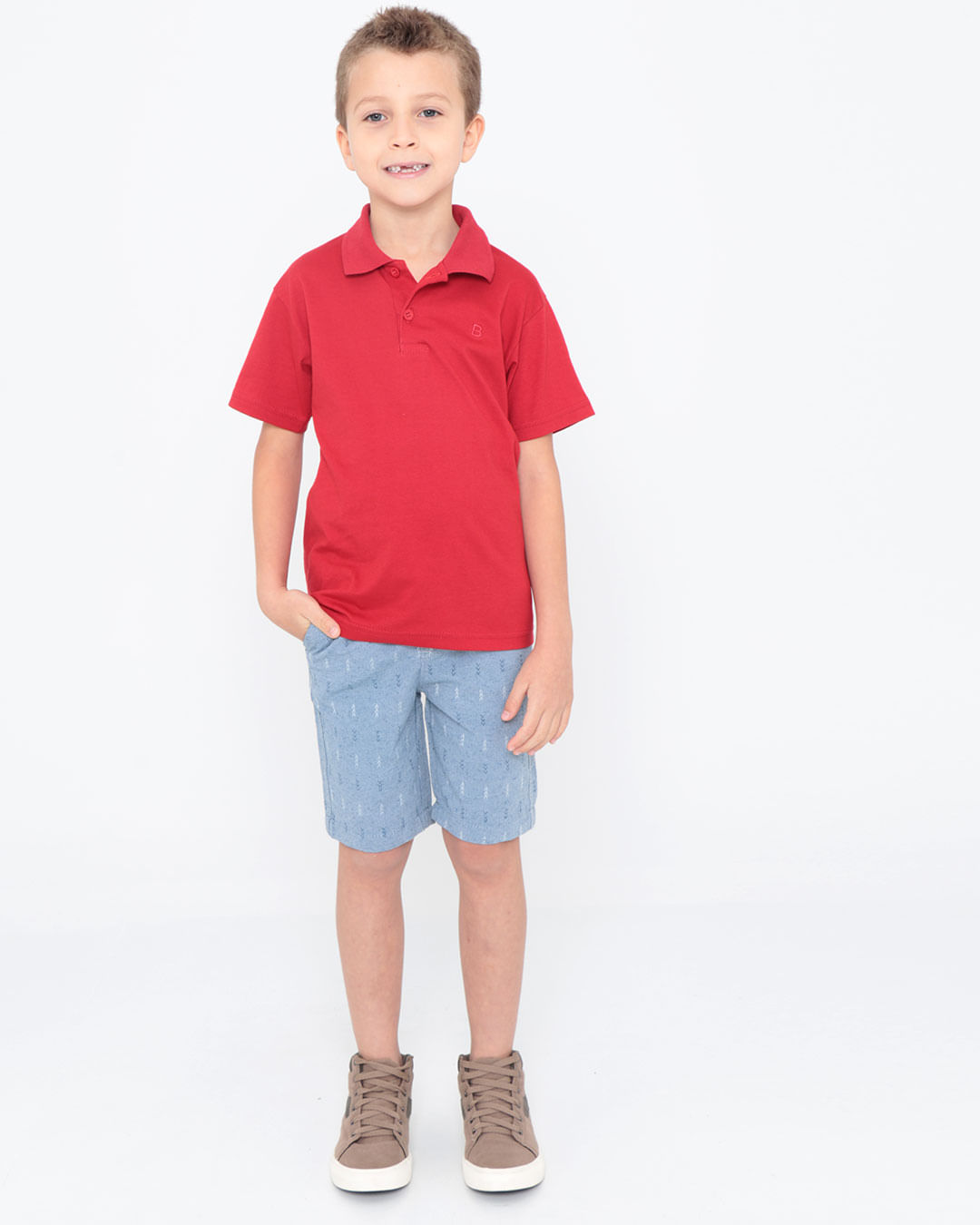 Bermuda-Jeans-Infantil-Padronagem-Azul-Claro