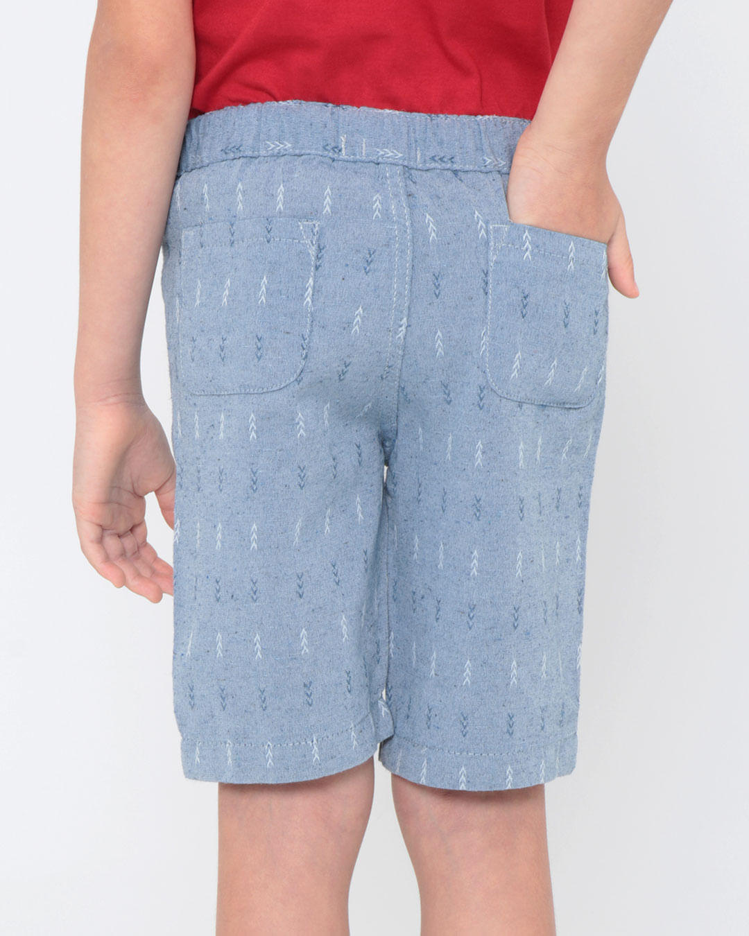 Bermuda-Jeans-Infantil-Padronagem-Azul-Claro