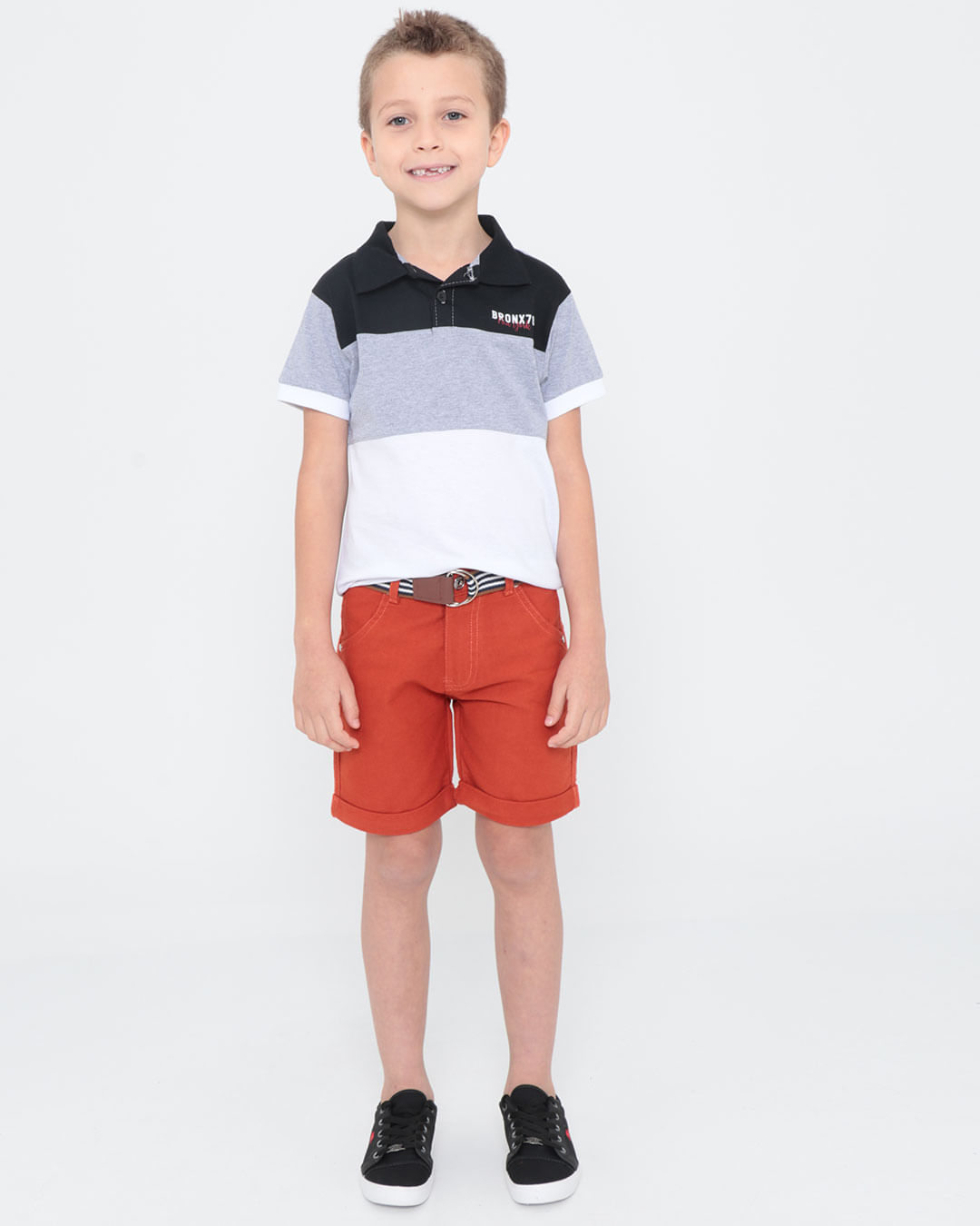 Bermuda-Jeans-Infantil-Com-Cinto-Laranja