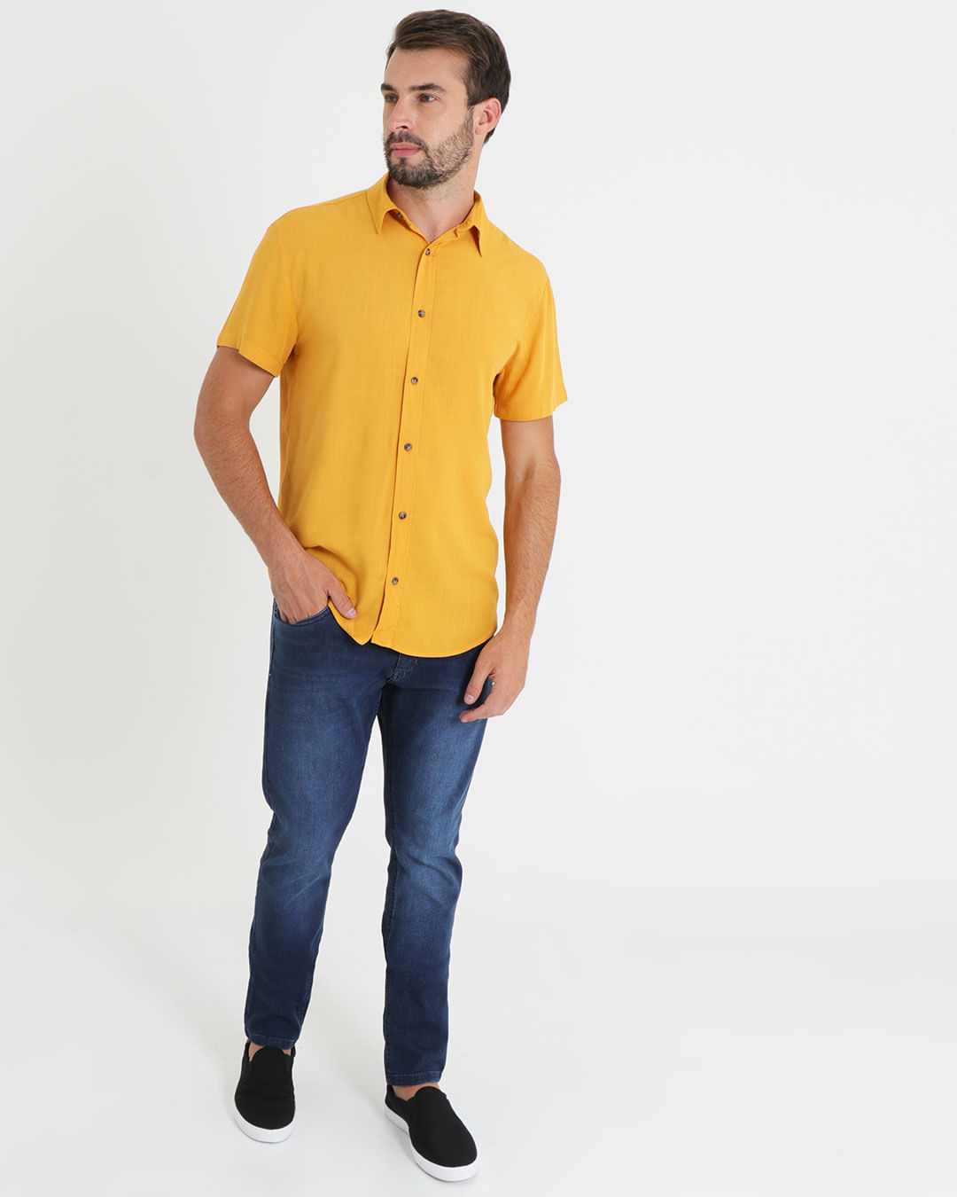 Calca-Jeans-Masculina-Slim-Azul-Escuro