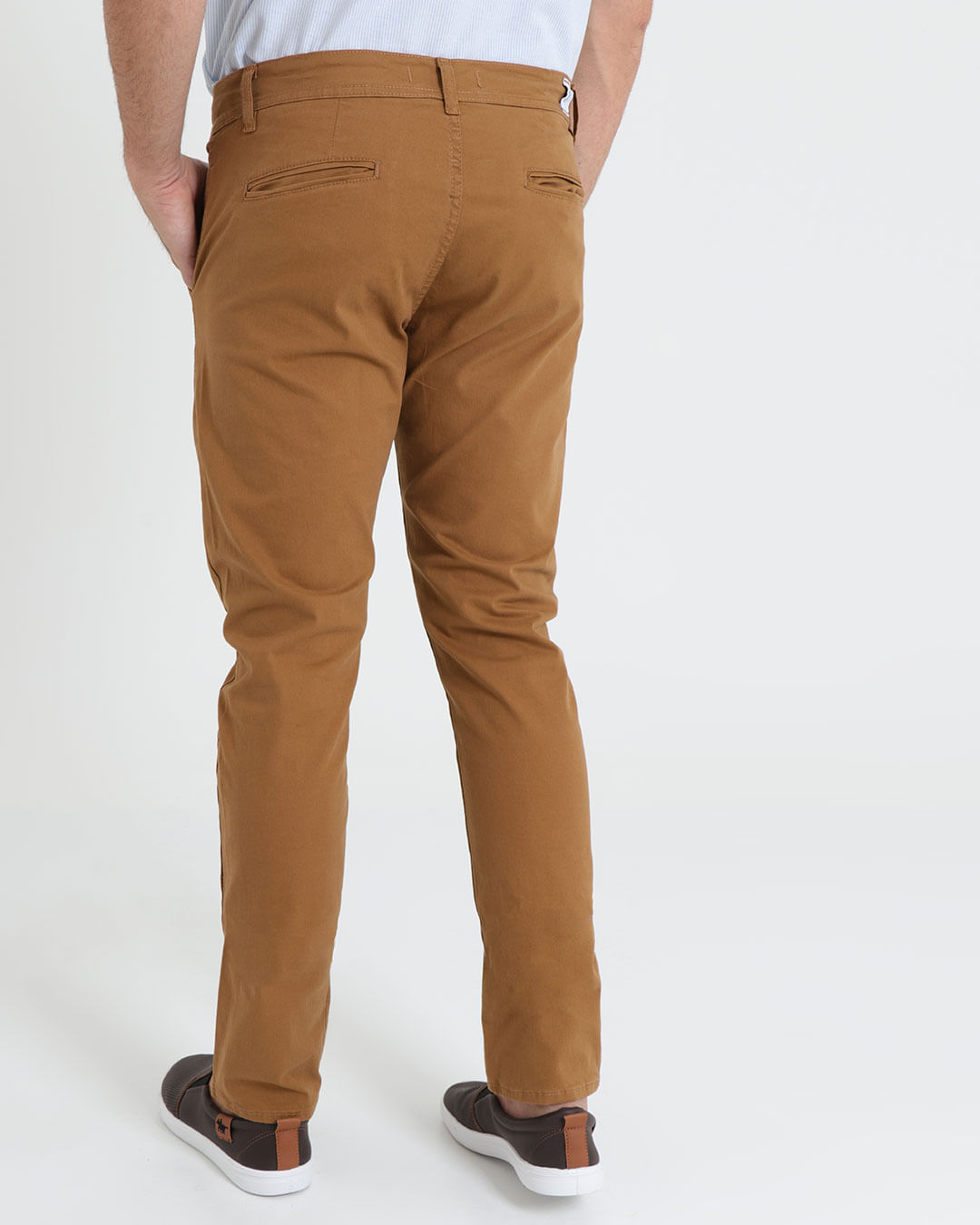 Calca-Sarja-Masculina-Slim-Caramelo