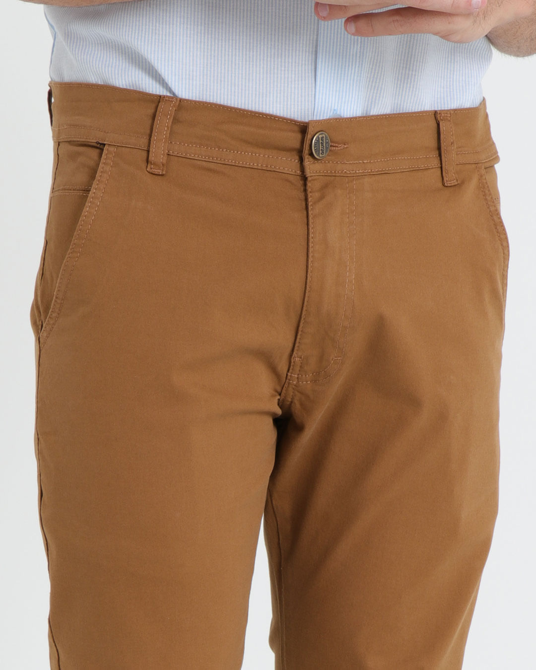 Calca-Sarja-Masculina-Slim-Caramelo