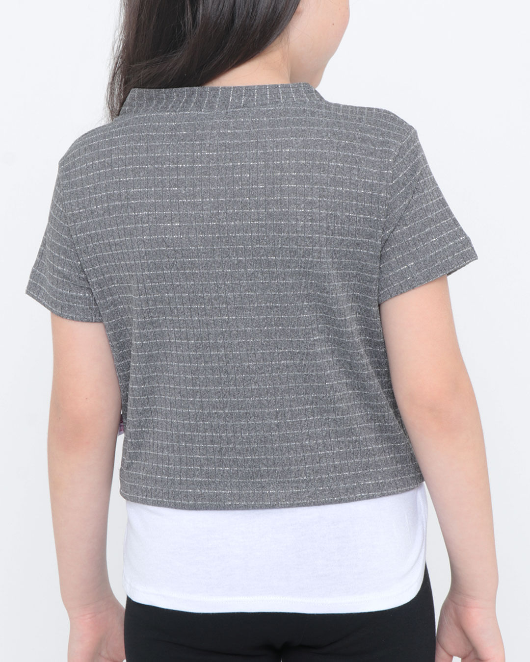 Blusa-Infantil-Canelada-Lurex-Cinza