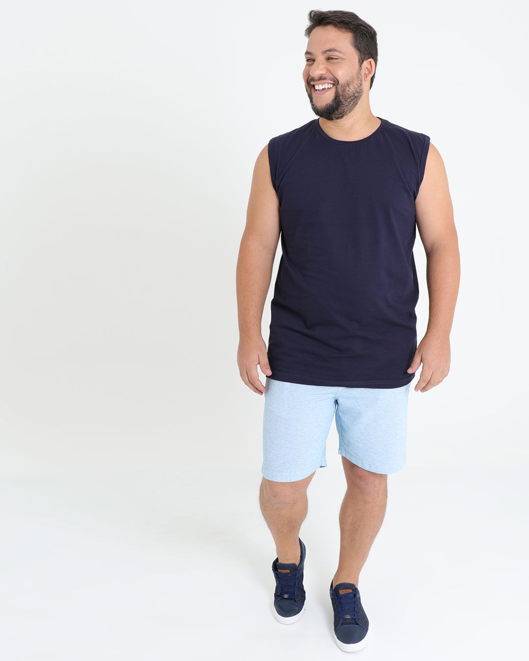 Regata-Masculina-Plus-Size-Basica-Azul-Marinho