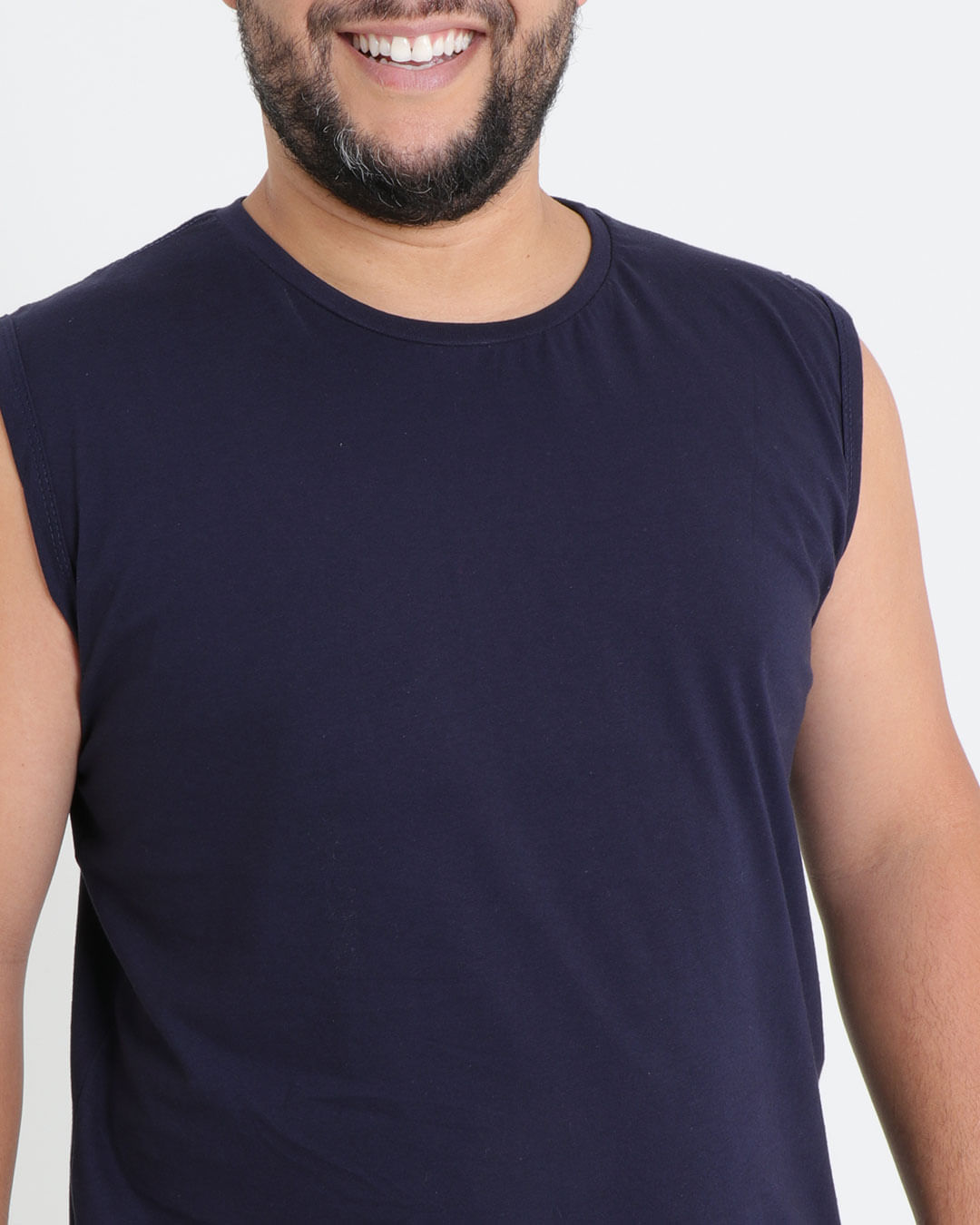 Regata-Masculina-Plus-Size-Basica-Azul-Marinho