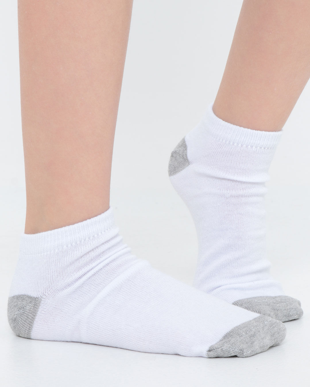 Kit-Meia-Infantil-2-Pares-Cano-Curto-Geometrica-Cinza-Rosa