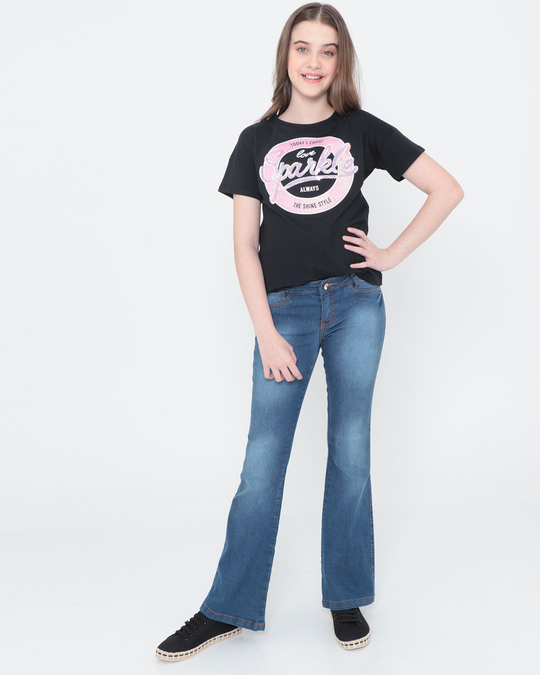 Calca-Jeans-Juvenil-Flare-Stretch-Azul