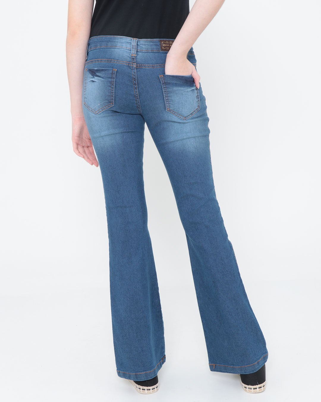 Calca-Jeans-Juvenil-Flare-Stretch-Azul