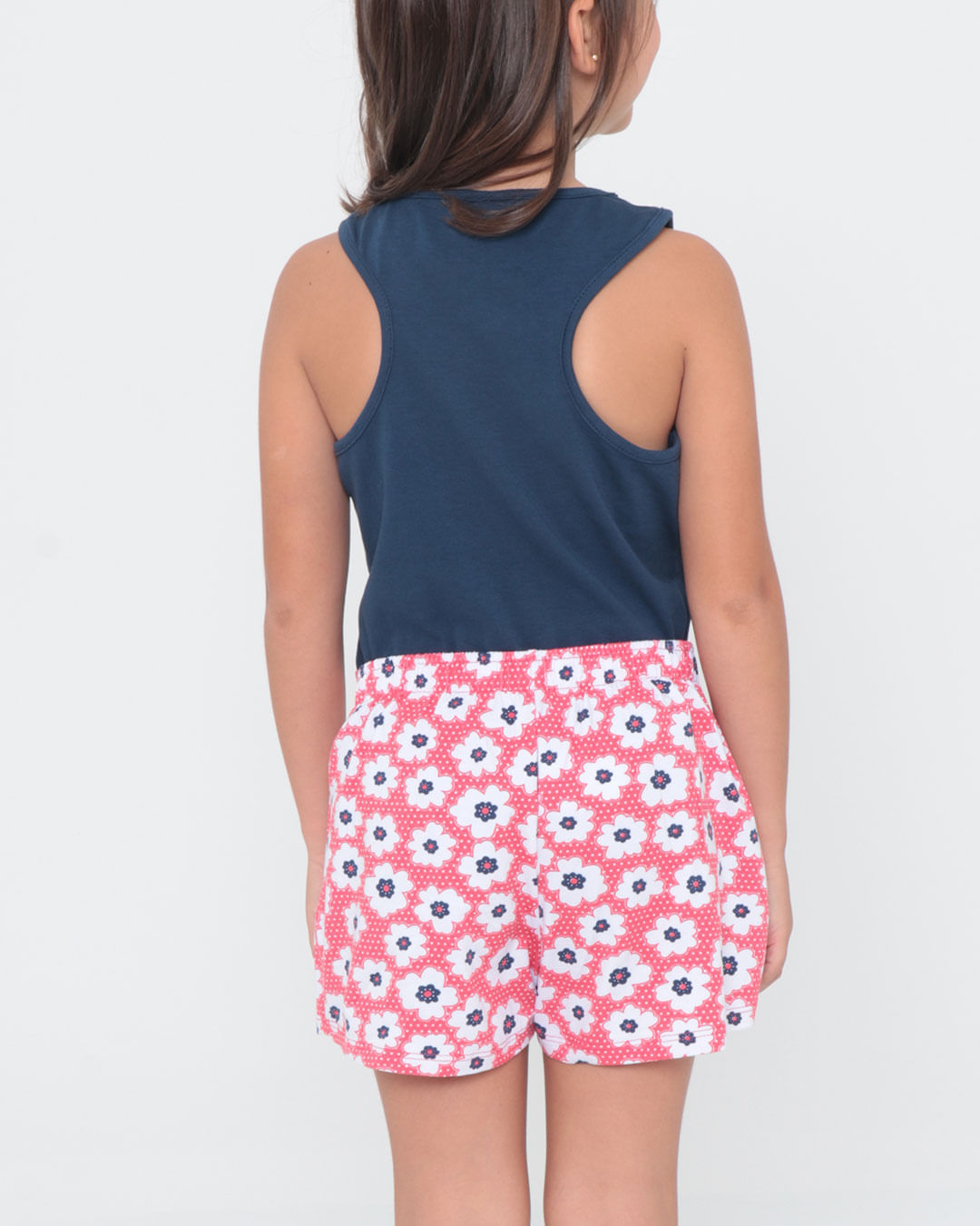 Conjunto-Infantil-Short-Saia-Floral-Marinho