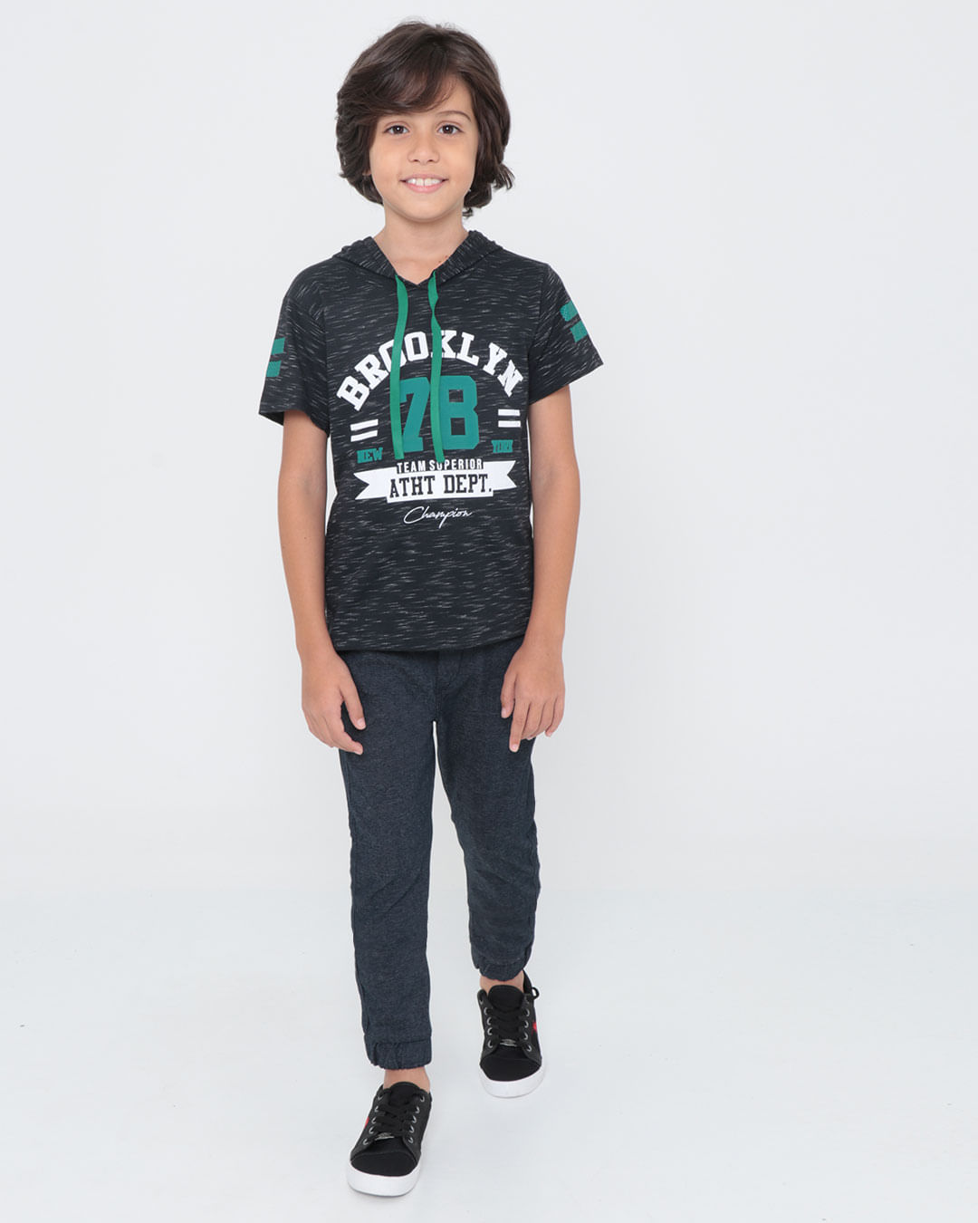 Camiseta-Infantil-Com-Capuz-Flame-Preta