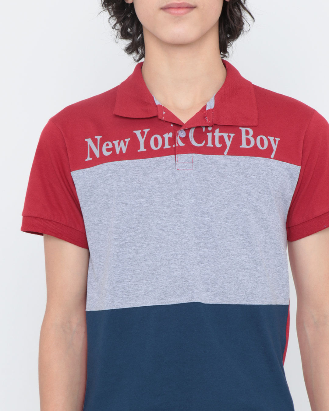 Polo-Juvenil-Multicor-New-York-Vermelha