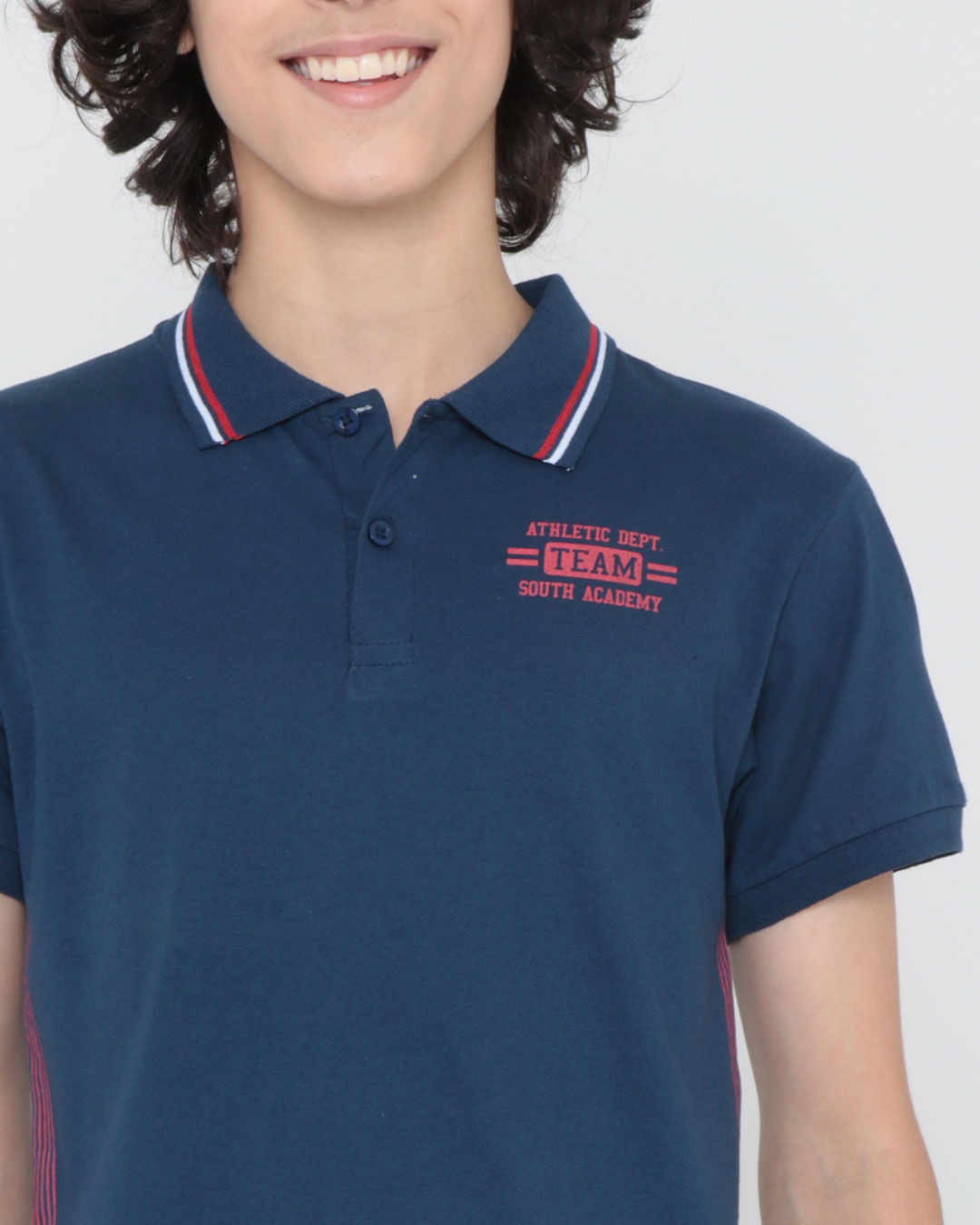 Polo-Juvenil-Athletic-Azul-Marinho