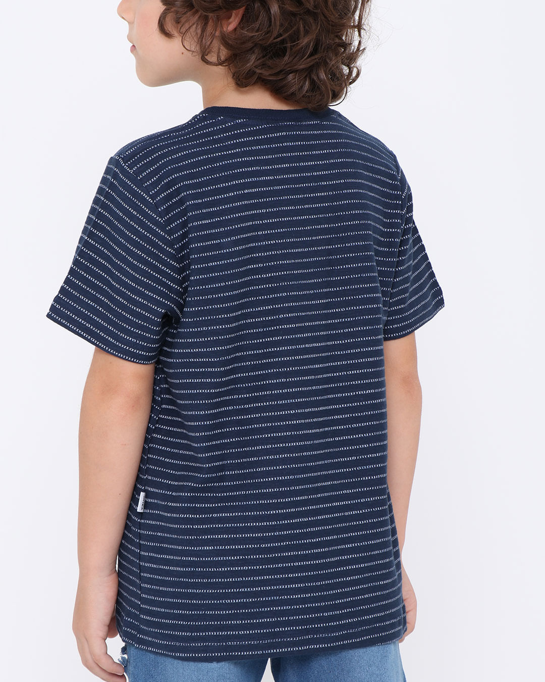Camiseta-Infantil-Listrada-Azul-Marinho