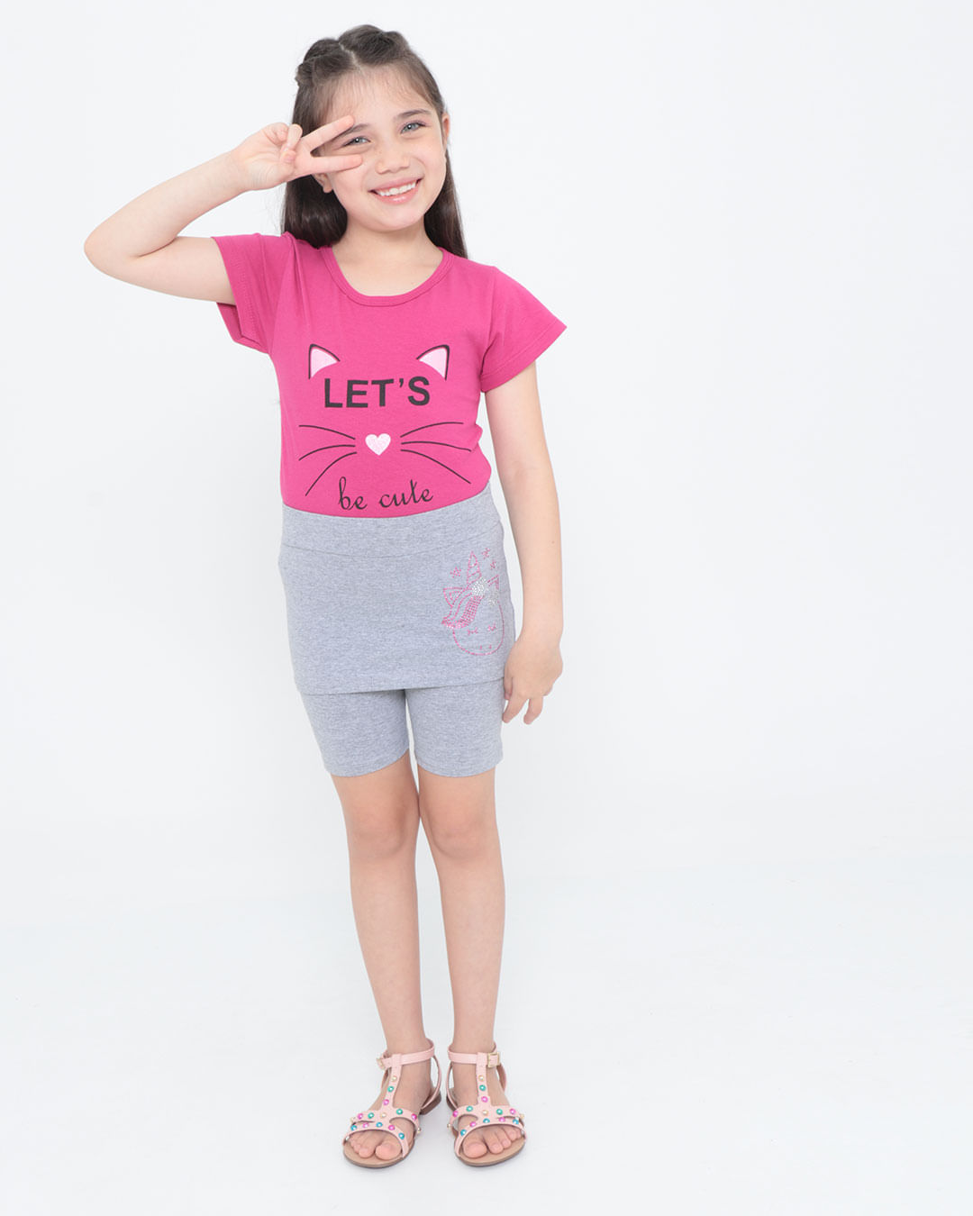 Blusa-Infantil-Estampa-Gatinho-Rosa