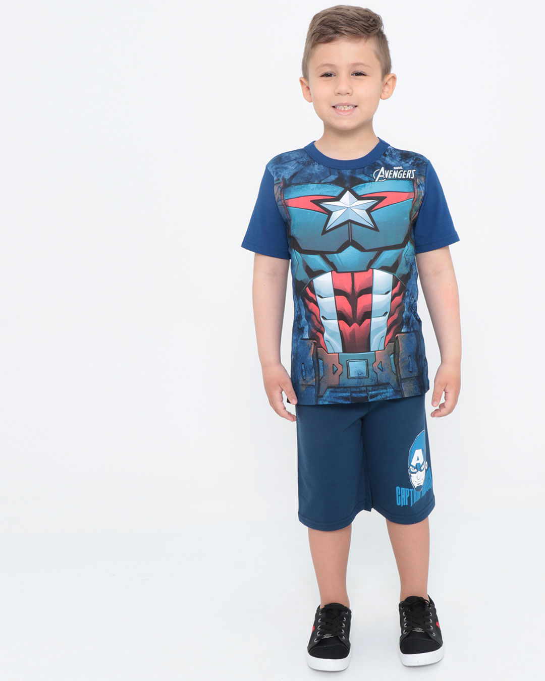Bermuda-Infantil-Moletom-Capitao-America-Marvel-Azul