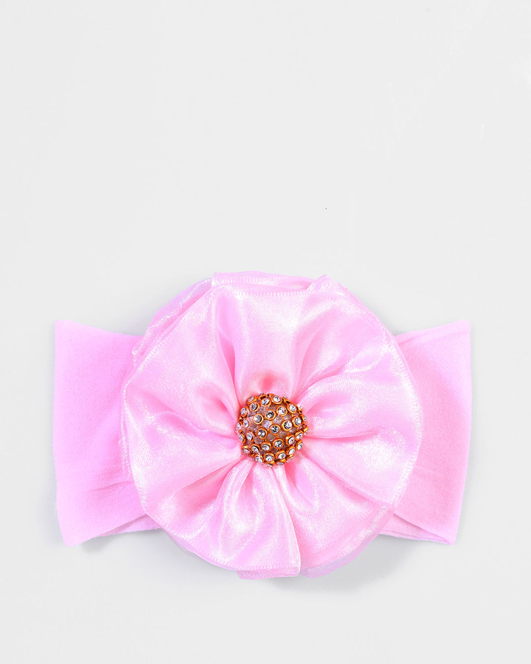 Faixa-De-Cabelo-Infantil-Flor-Organza-Rosa