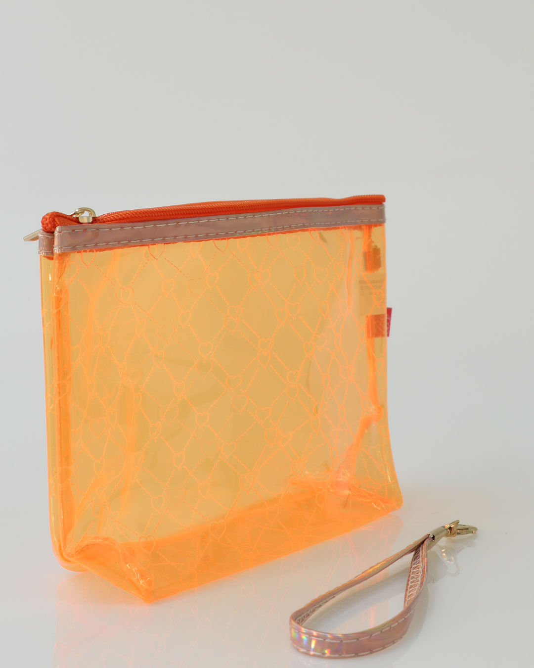 Necessaire-Transparente-Coracoes-Laranja