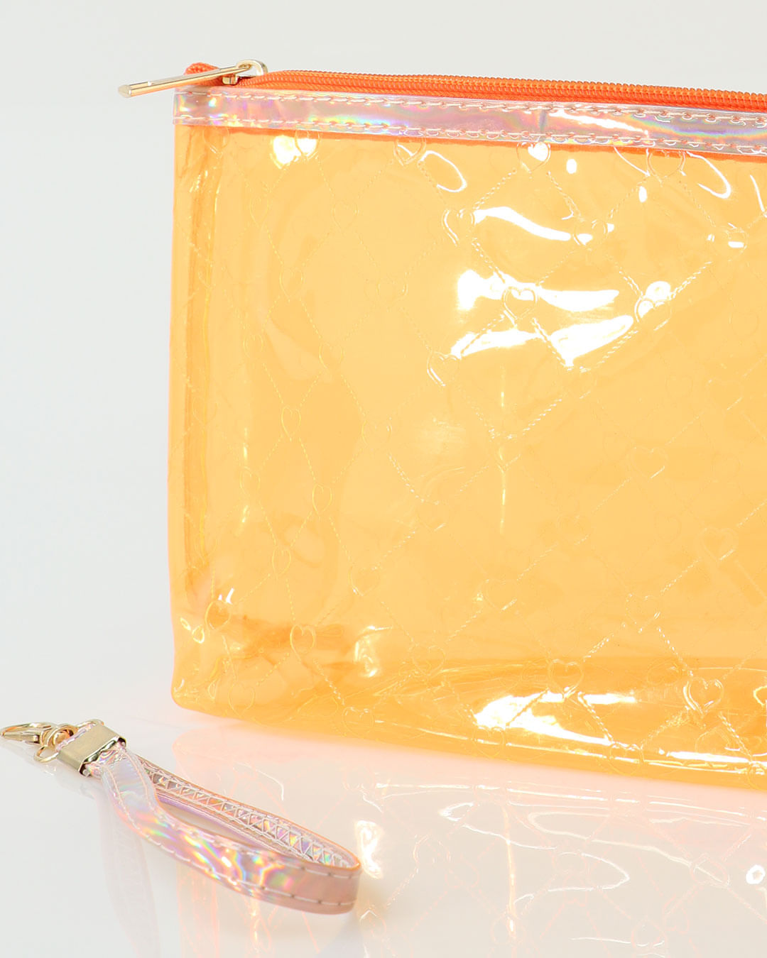 Necessaire-Transparente-Coracoes-Laranja