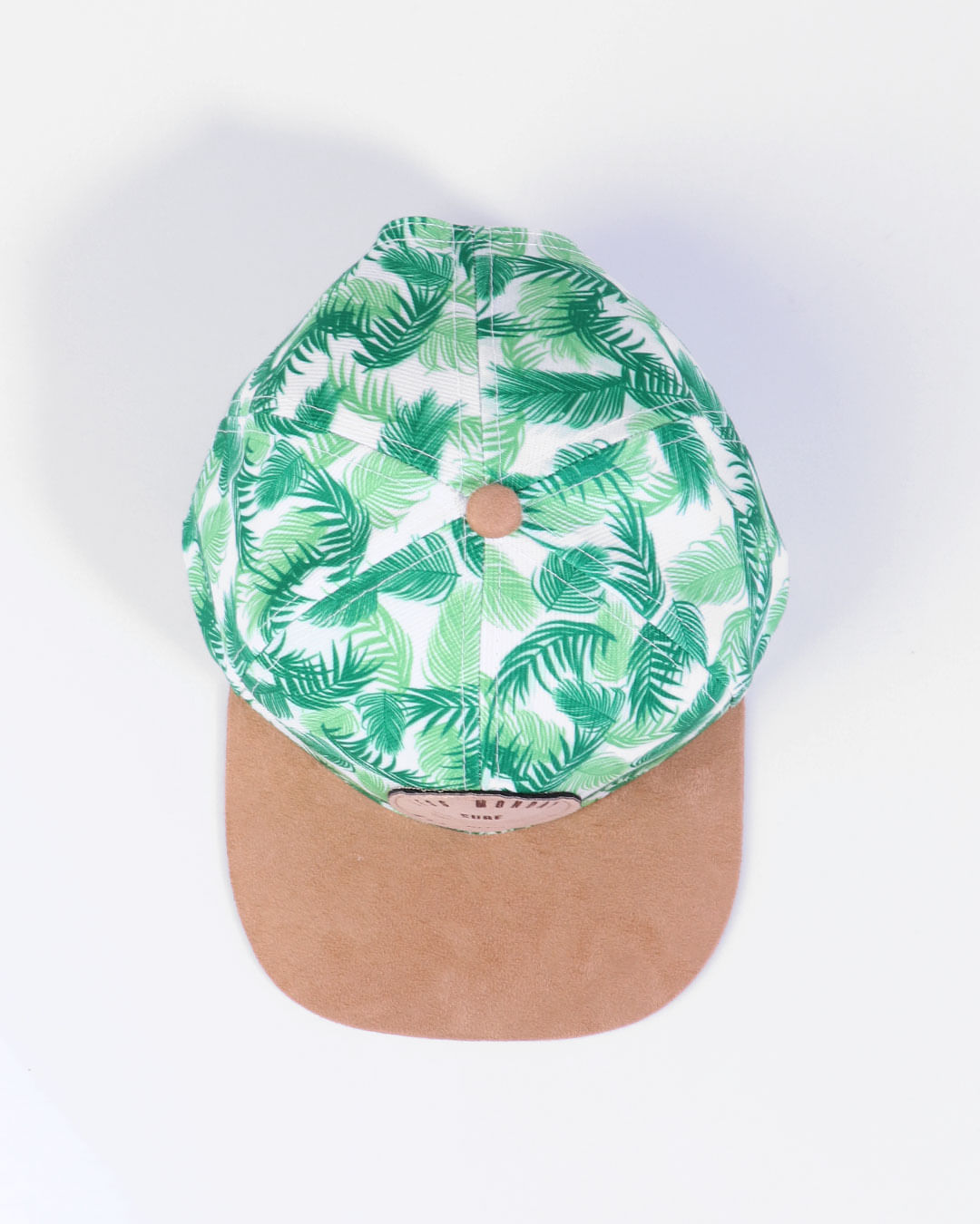 Bone-Infantil-Estampa-Folhas-Verde